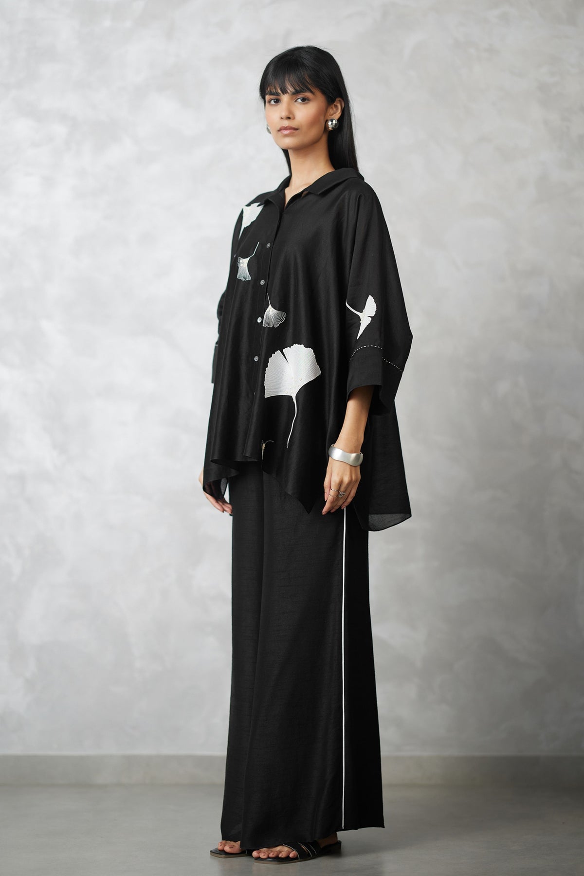 Black Ginkgo Co-ord Set