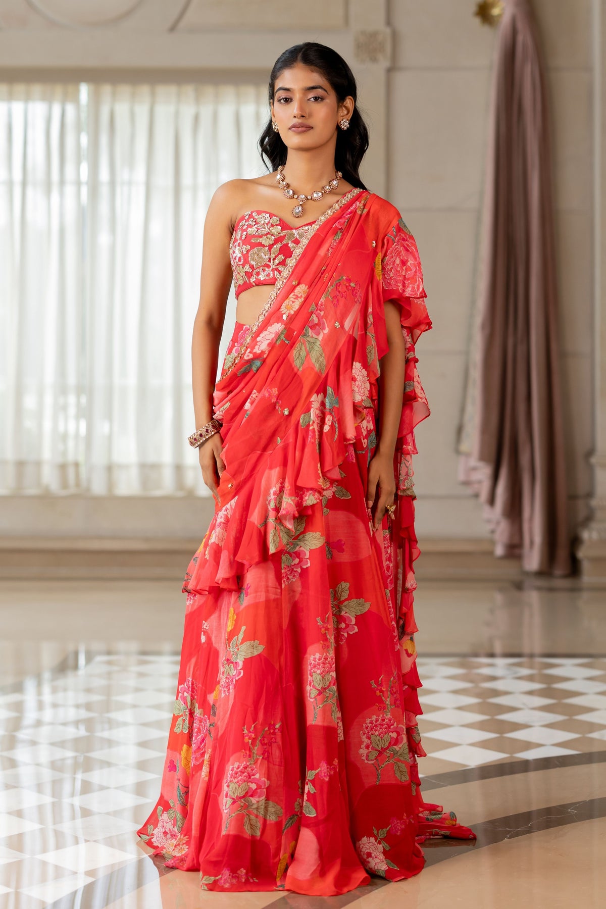 Tatiana Drape Saree Set