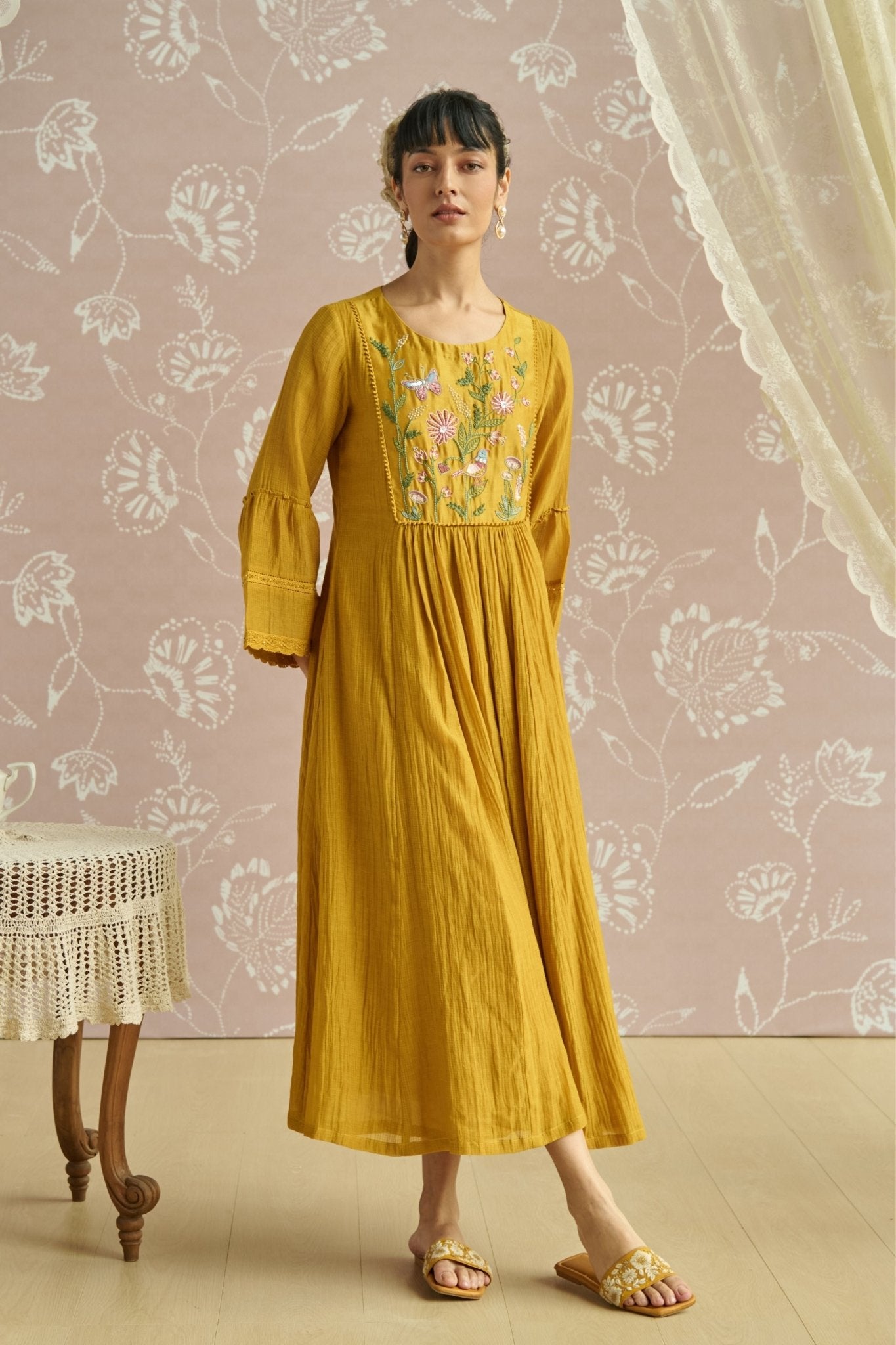 Yellow Sairah Dress - Kritika Dawar - Elahe
