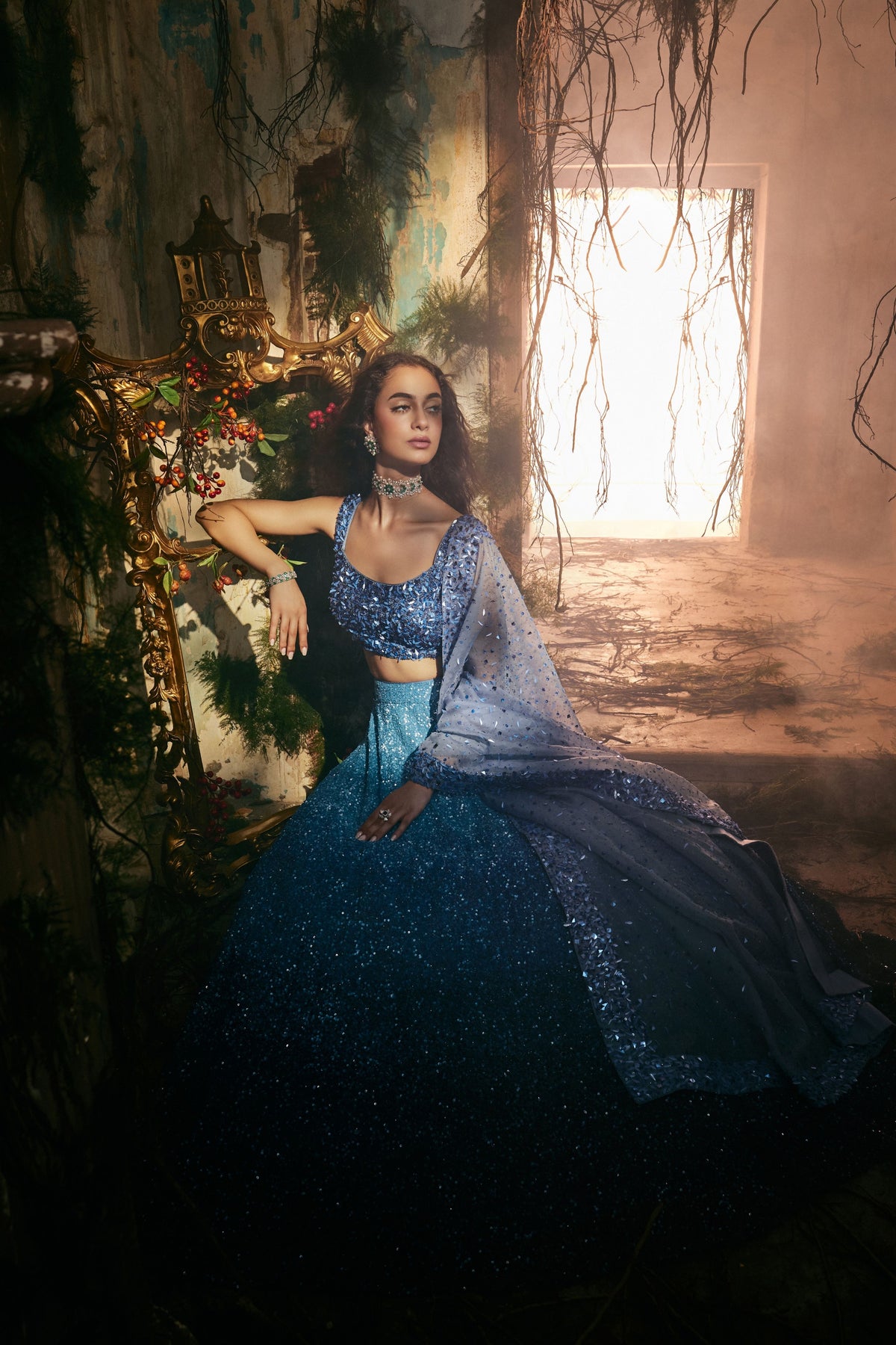 Ocean Starlight Lehenga Set