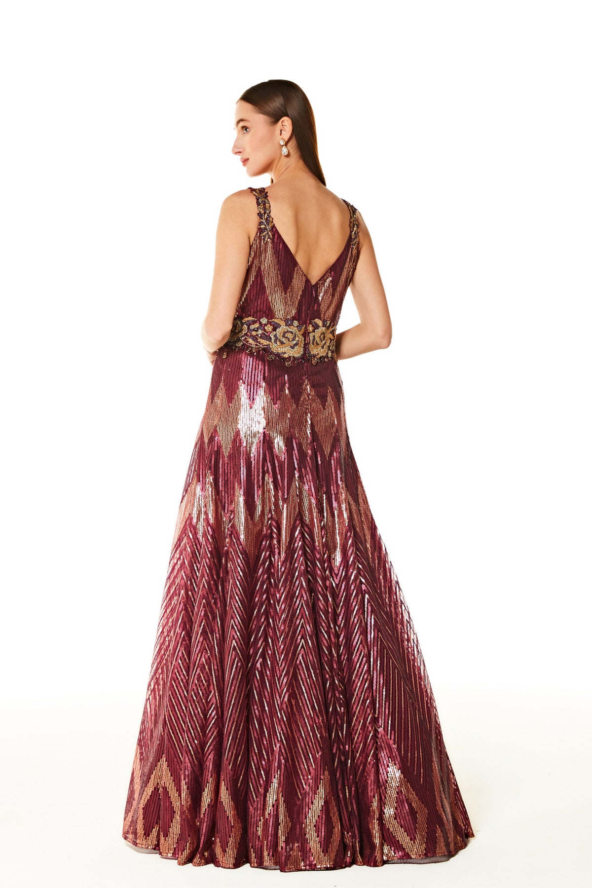 Adah Wine Gown