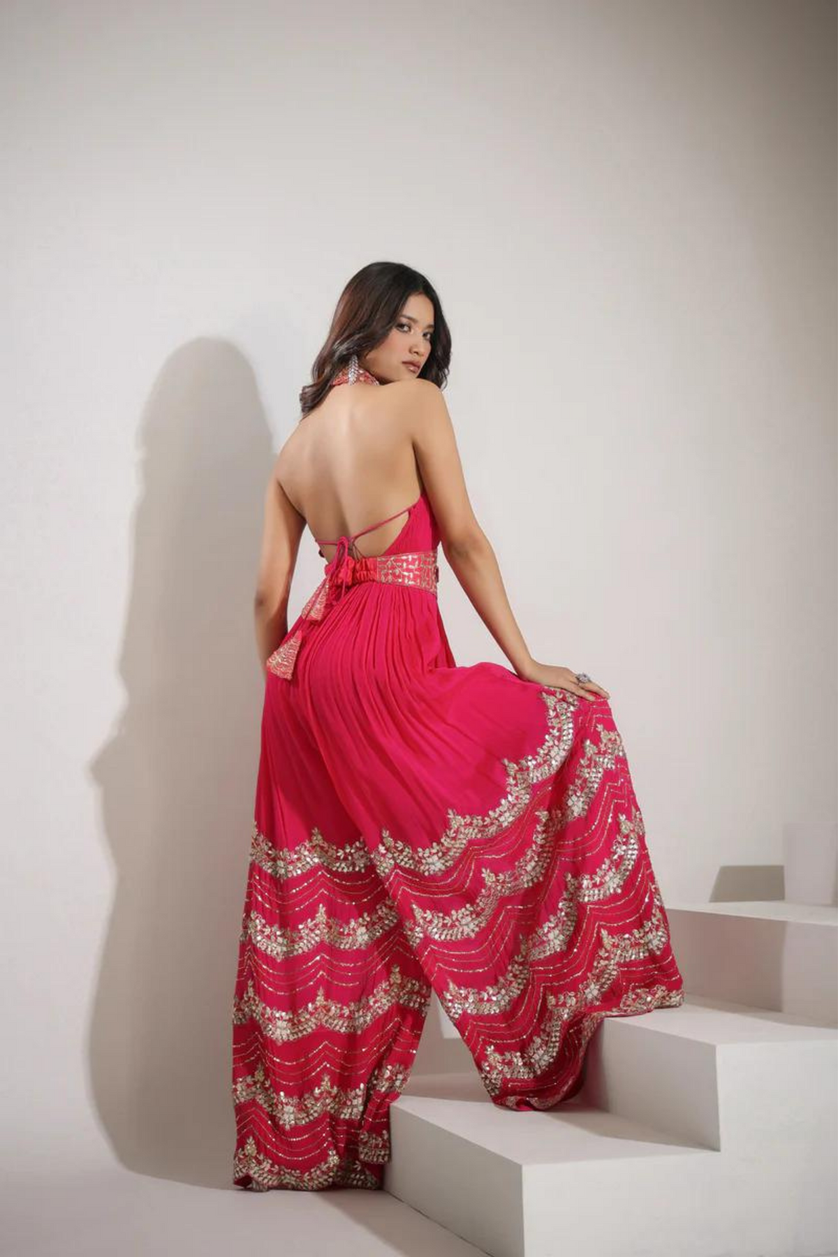 Hot Pink Jumpsuit Set