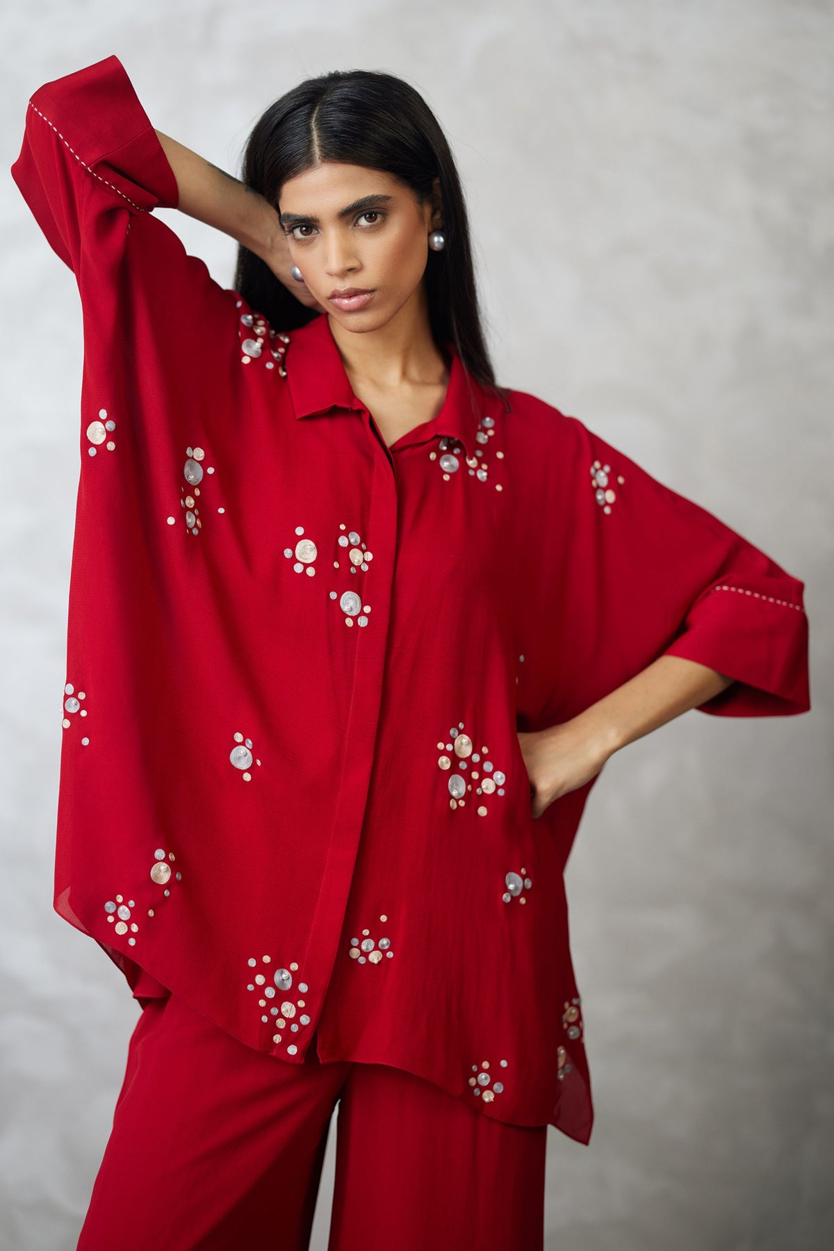 Pearl Georgette Co-ord Set