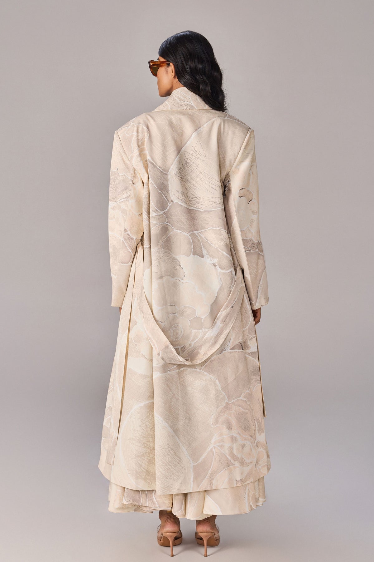 Dull Scratch Flower Harper Trench