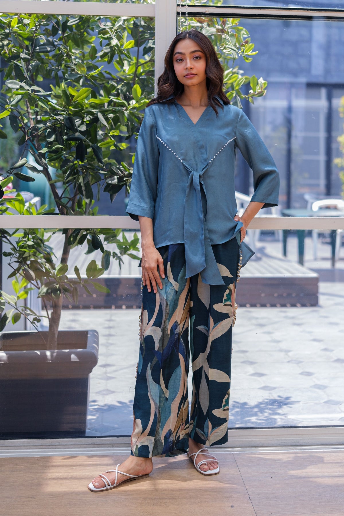 Cobalt Tie Top