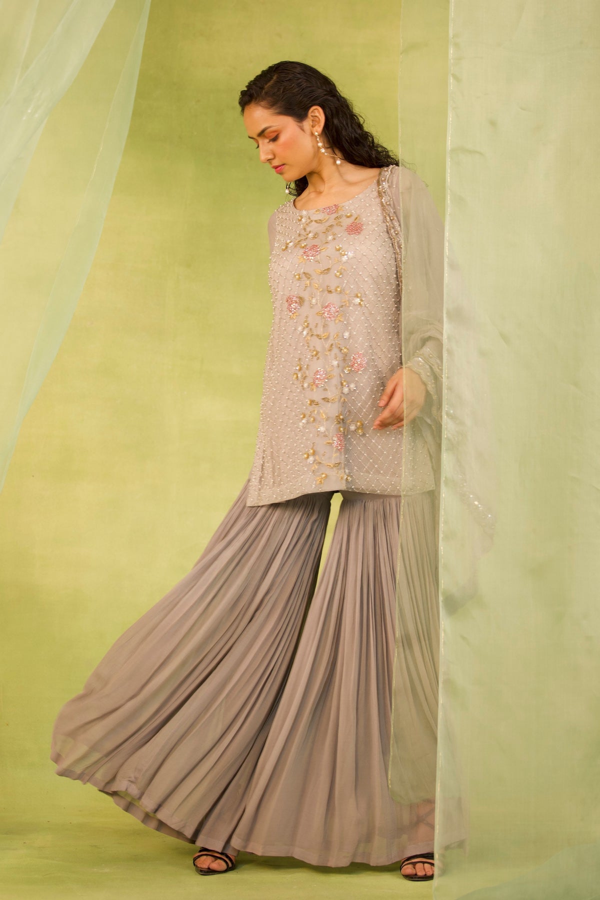 Georgette Garara Set