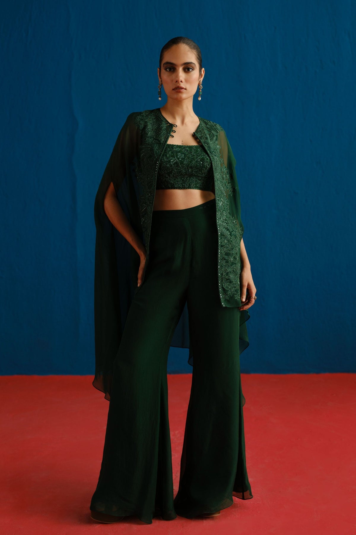Dark Green Aurea Pant Set