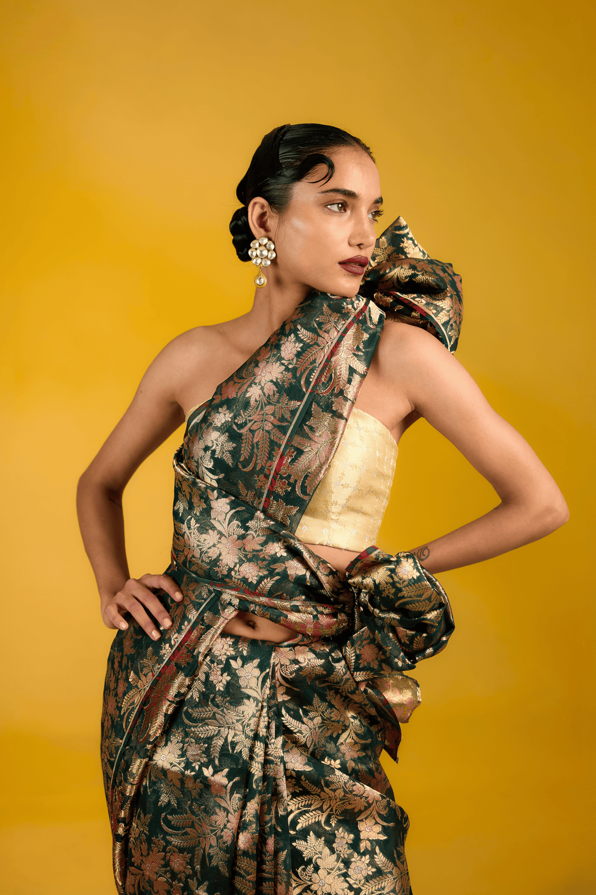The Ebony Elixir Saree