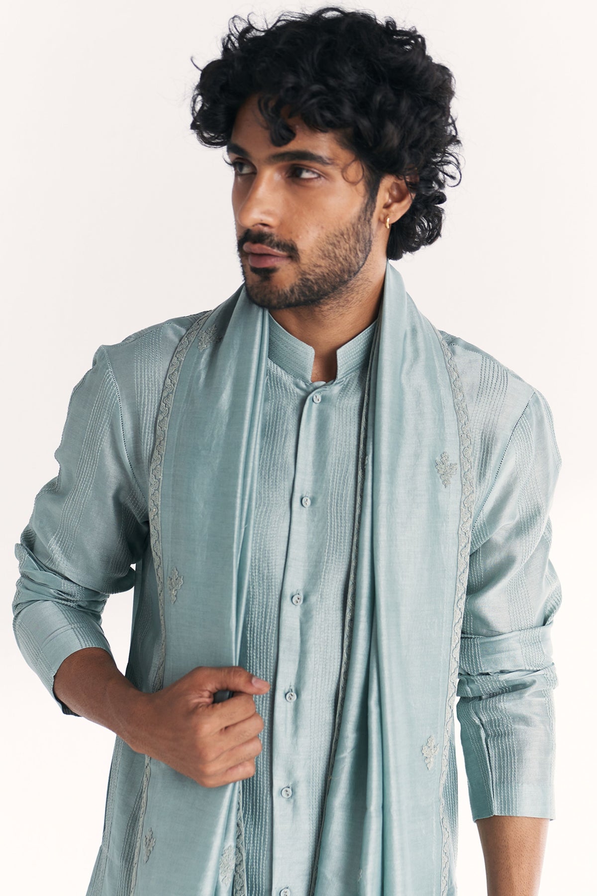 Khyal Blue Kurta Set