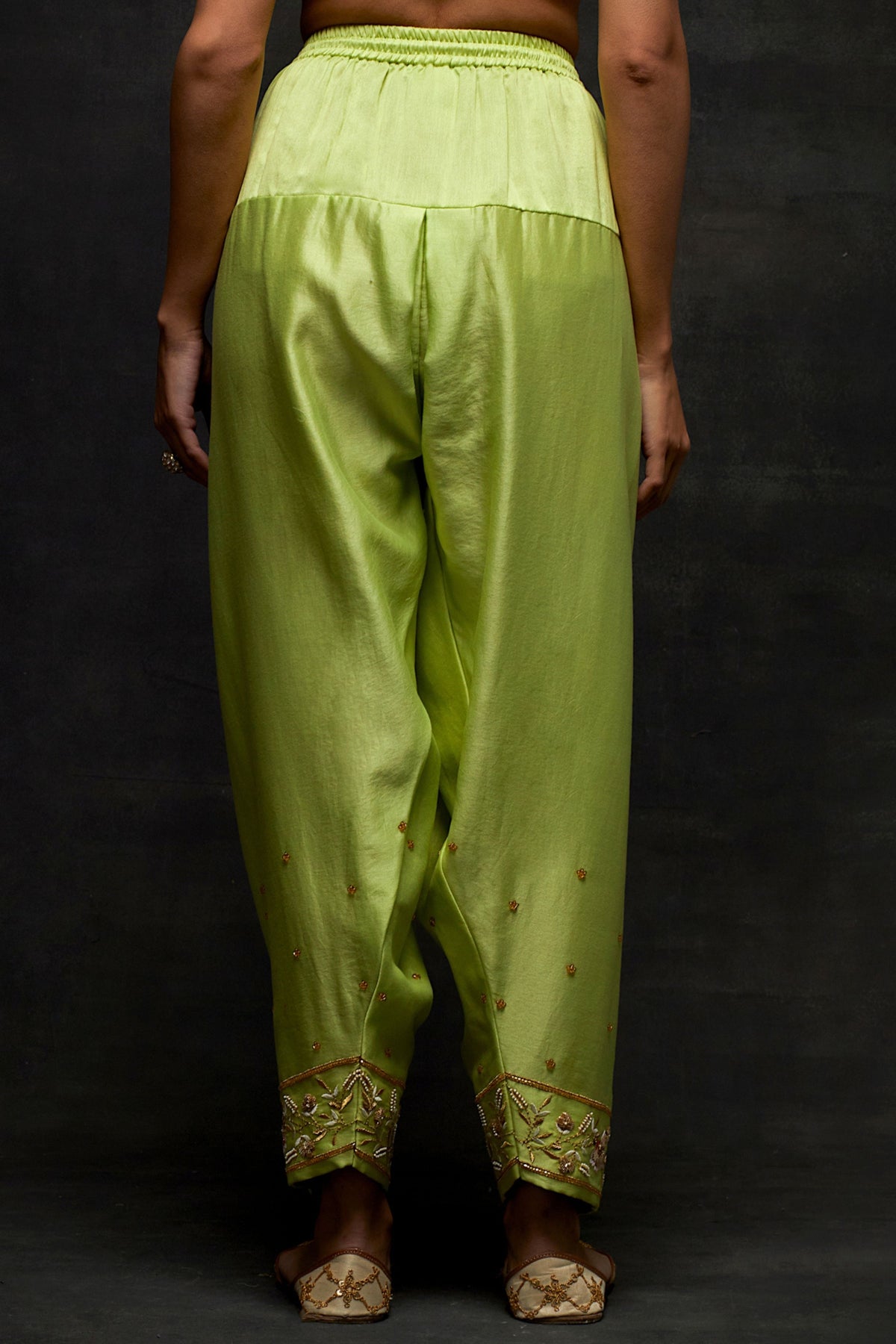 Green Short Kurta Set