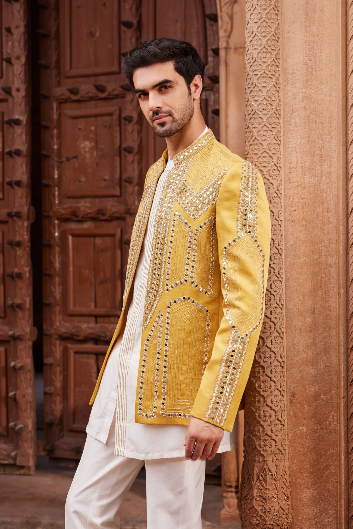 Seerat Silk Jacket Set