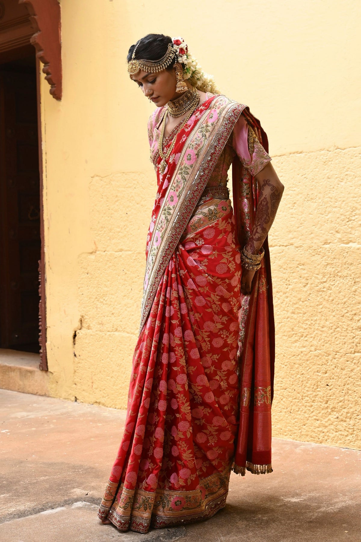 Shanvika Red Saree