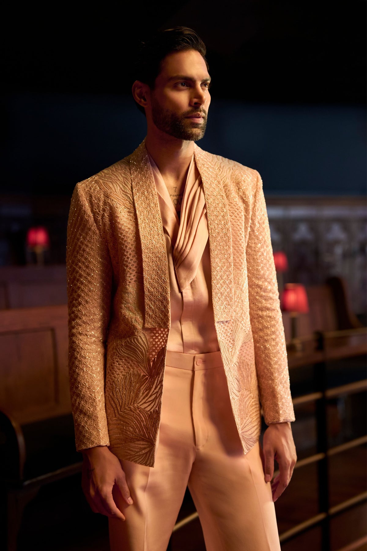 Rose Quartz Jacket Set