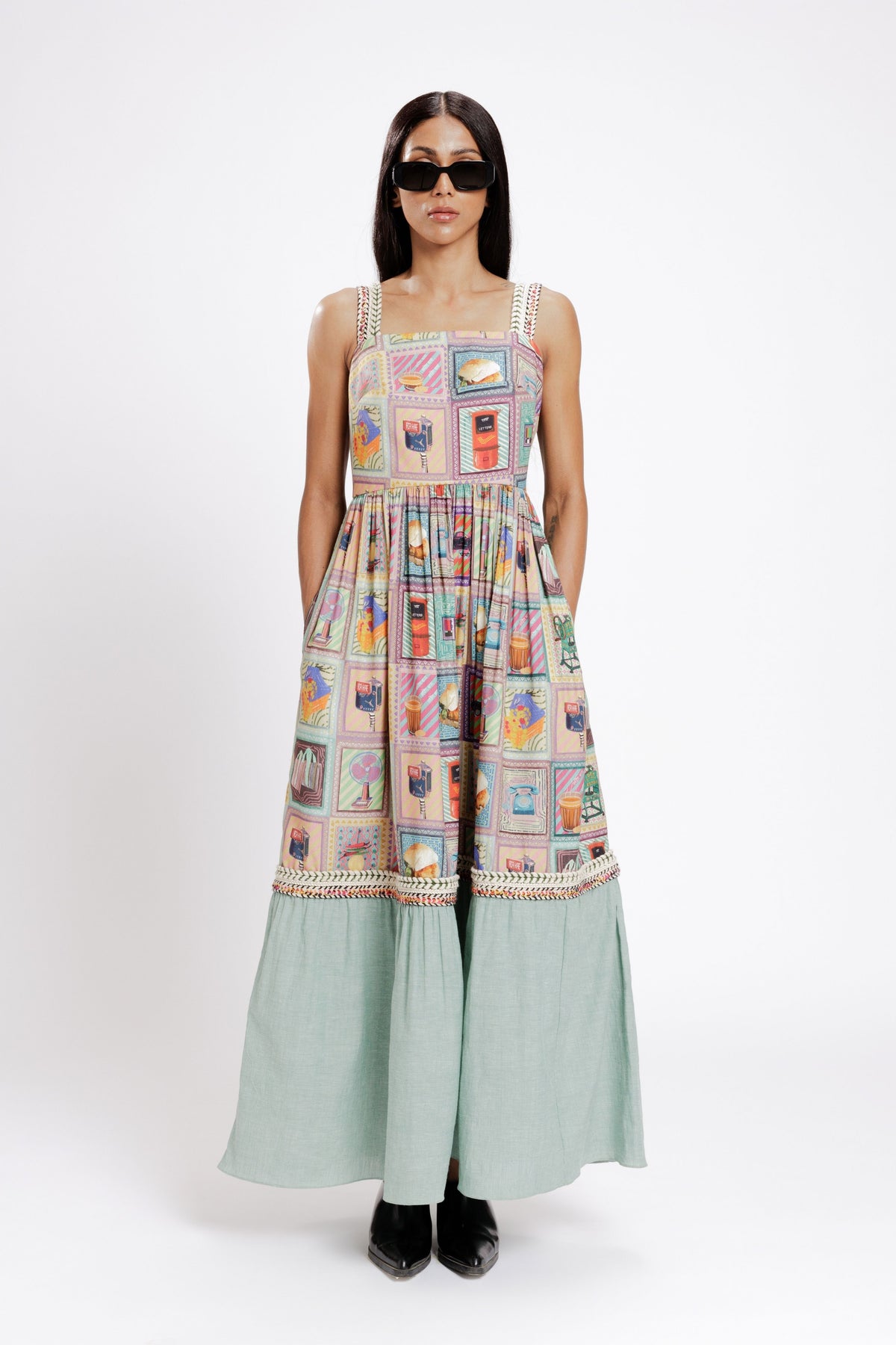 Kaali Peeli Maxi Dress