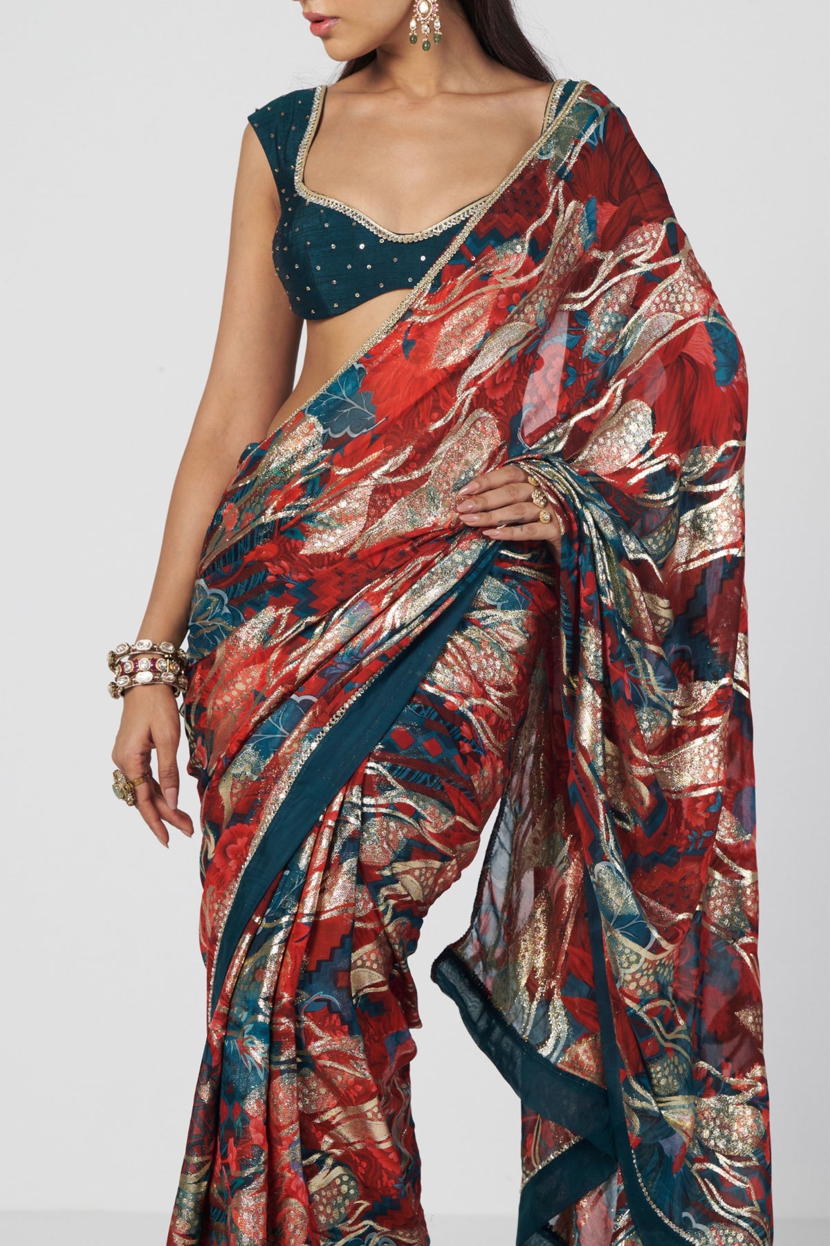 Jugmug Saree Set