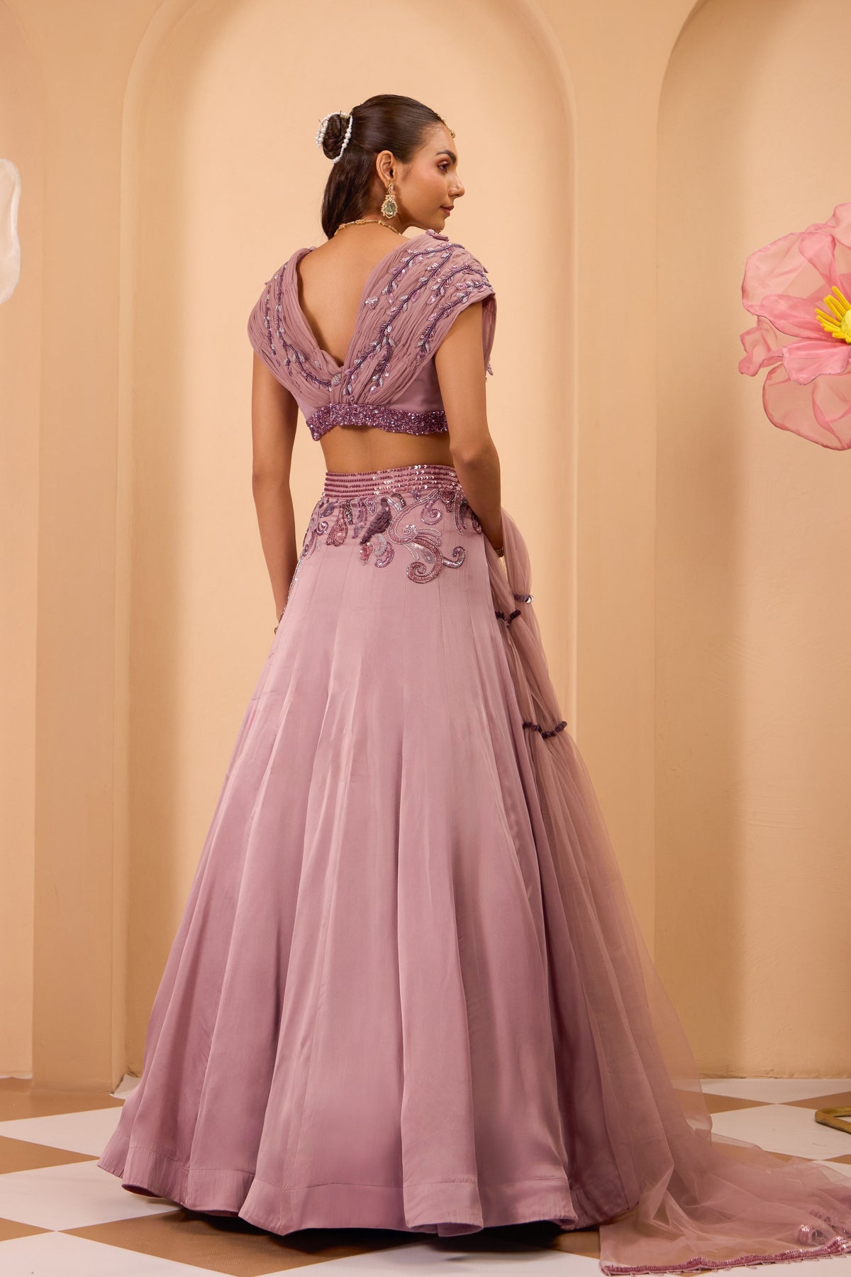 Lilac Lehenga Set