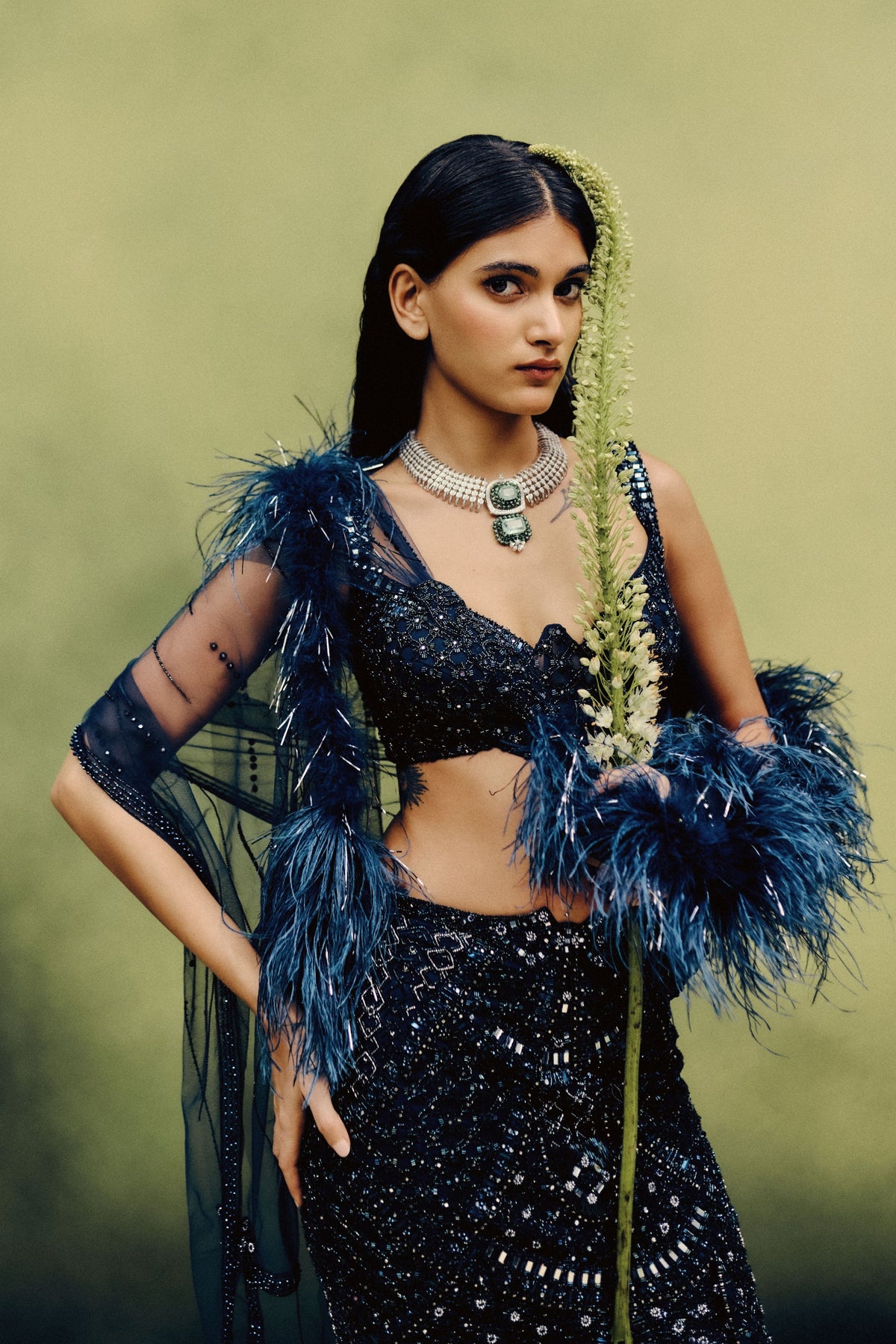 Noir Illume Skirt Set