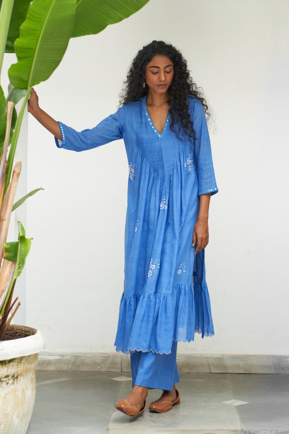 Asmani Champa Sitara Kurta Set