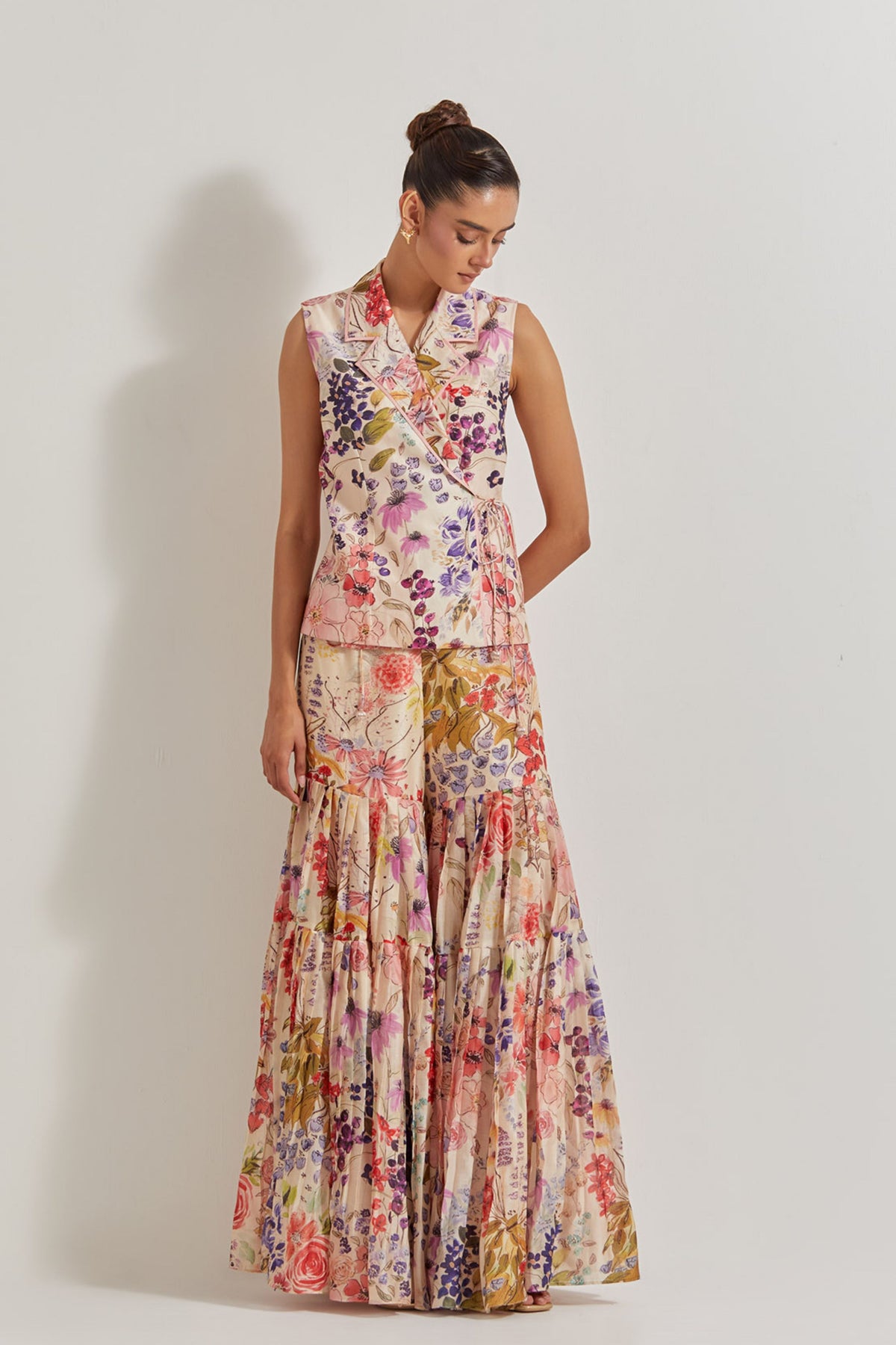 Chanderi Silk Sharara Set