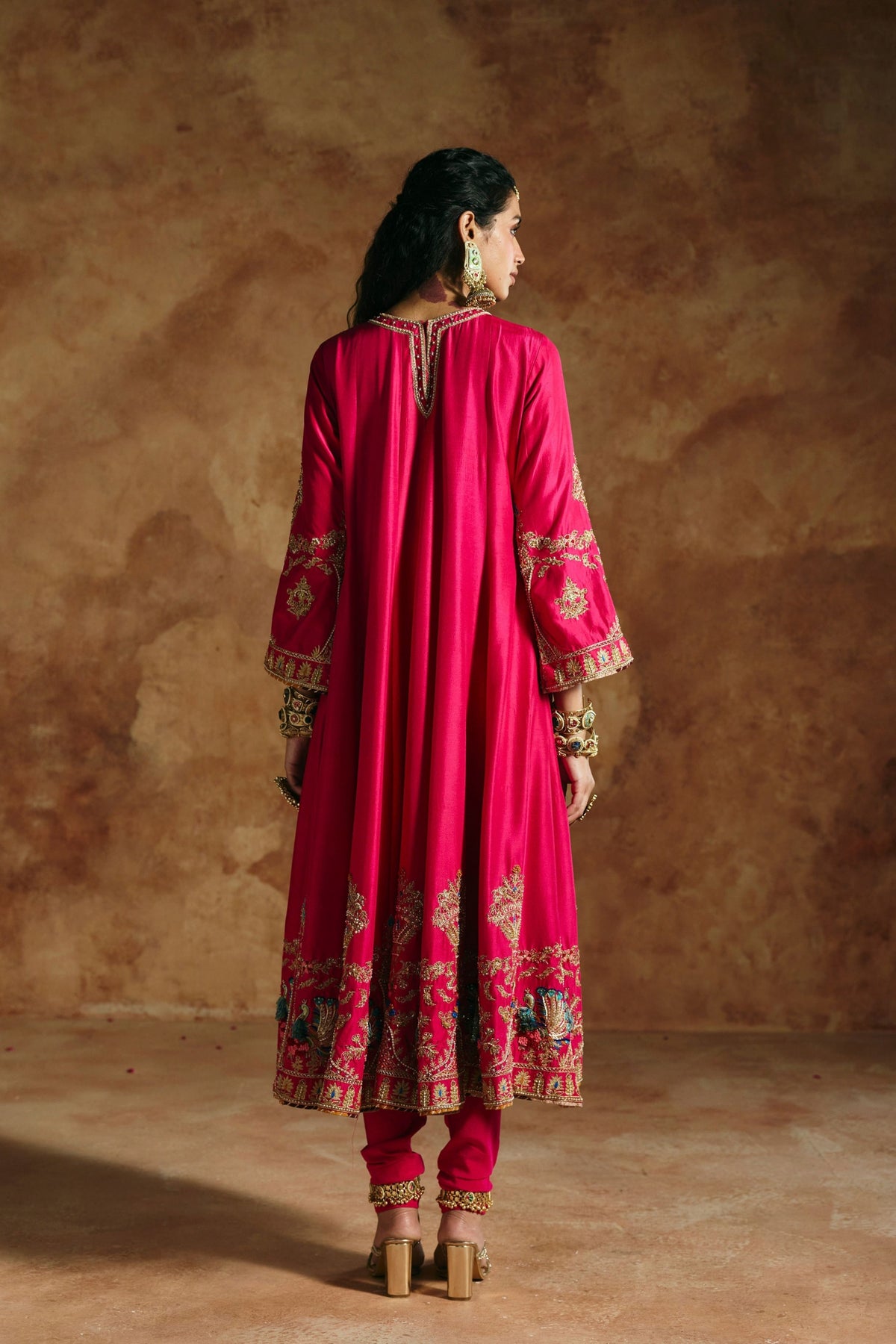 Fuchsia Sindh Kurta Set