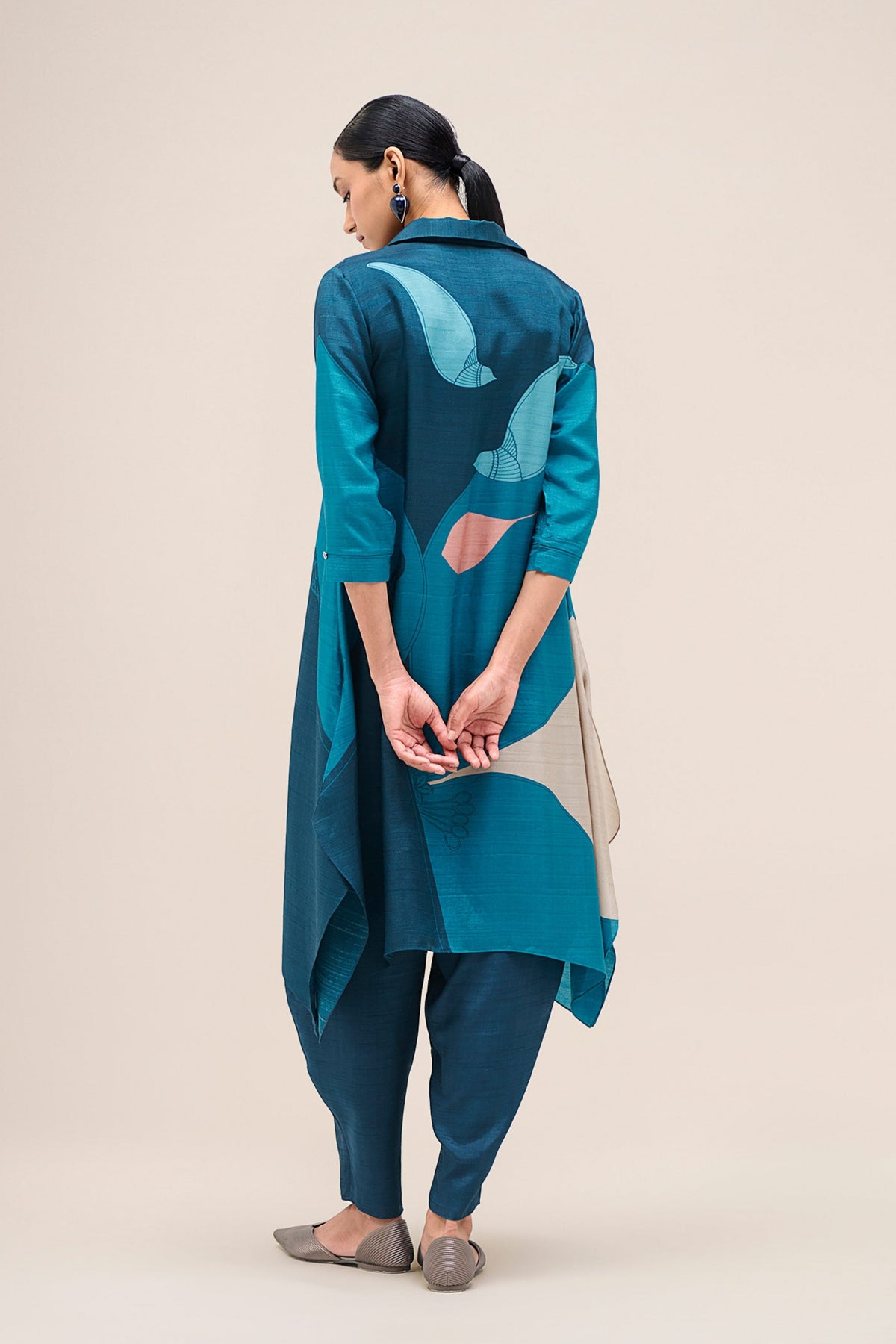 Zoha Blue Tunic Set