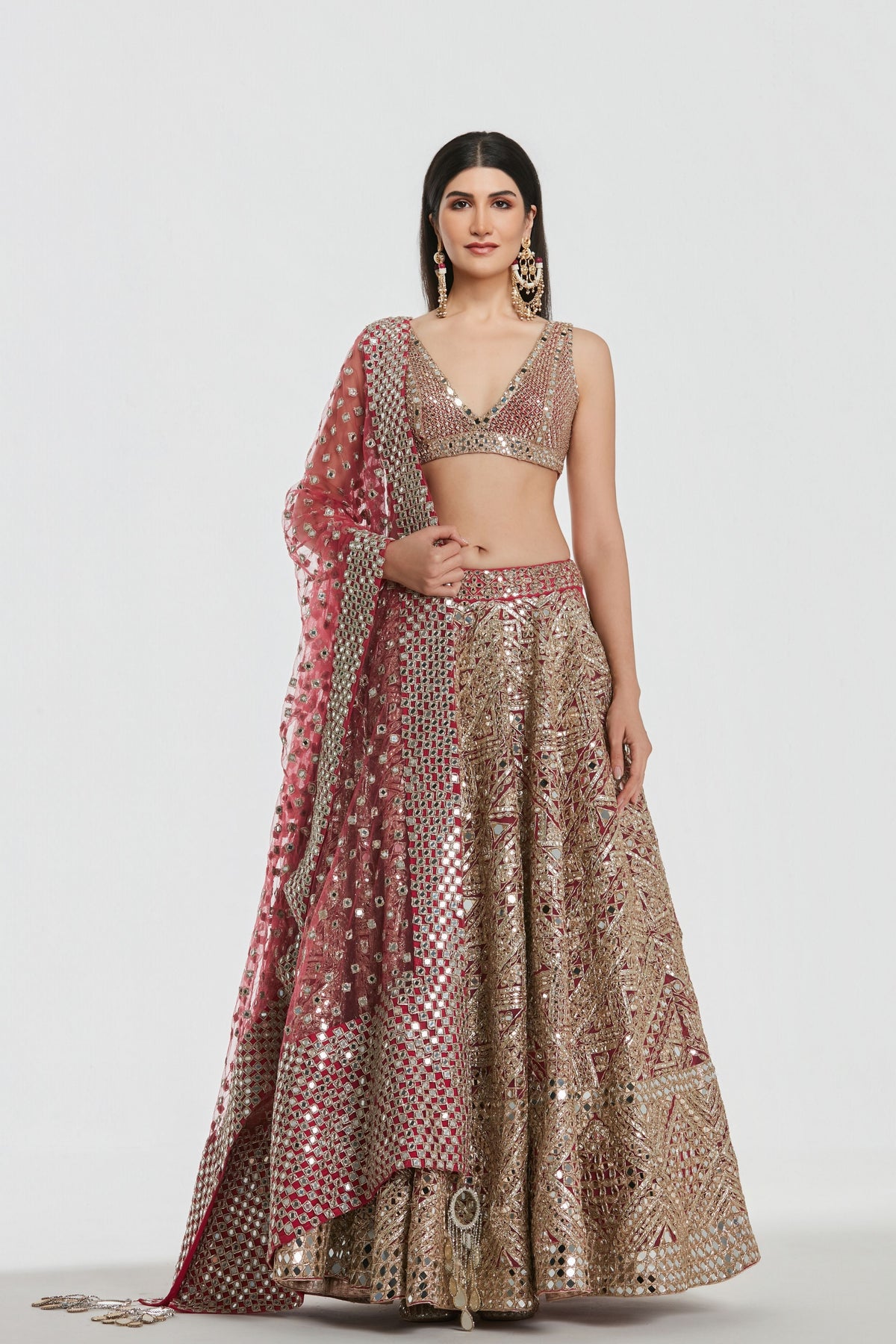 Noorani Pink Lehenga Set