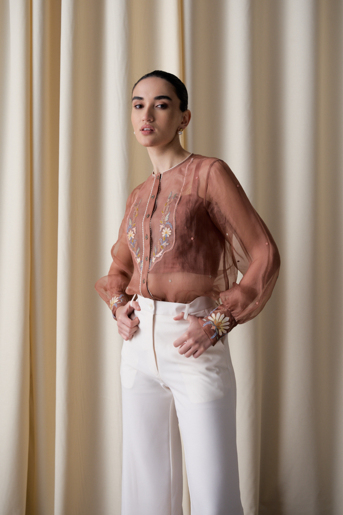 Moonlight Ensemble Ivory Jacket Set