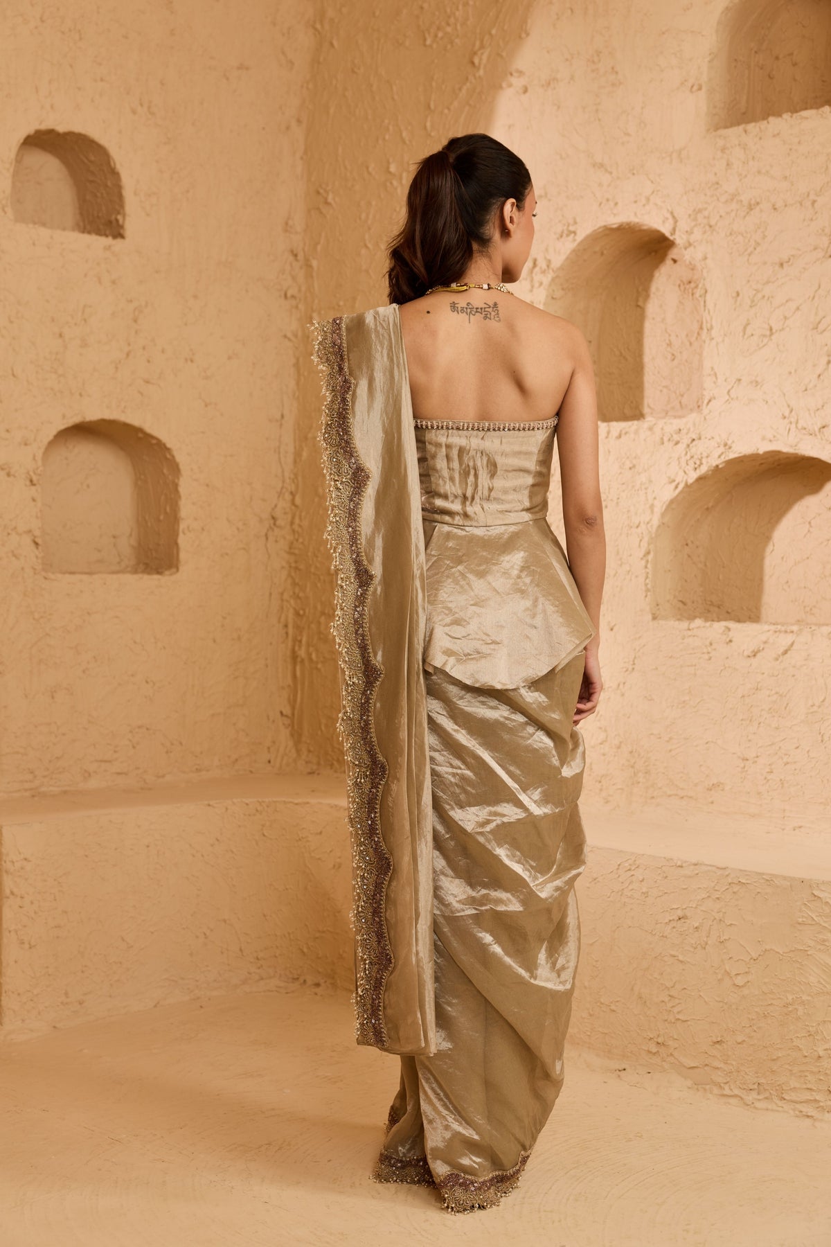 Elysian Drape Saree Set