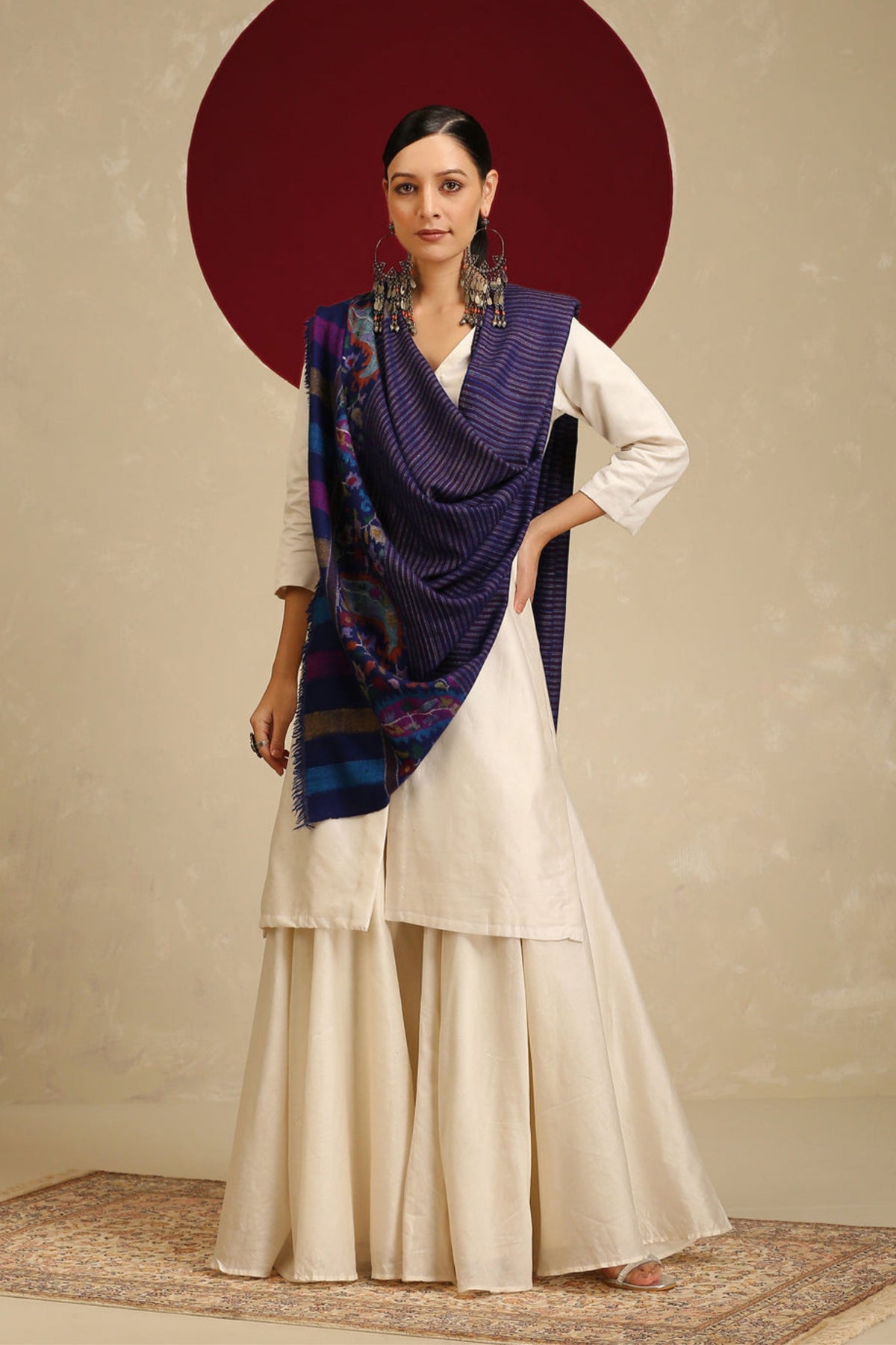 Kani Palla Magnificent Blue Shawl