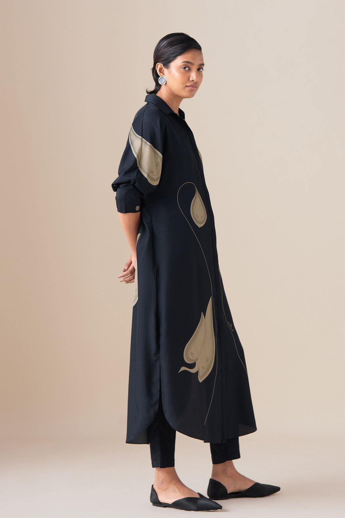 Black Kaia Tunic Set