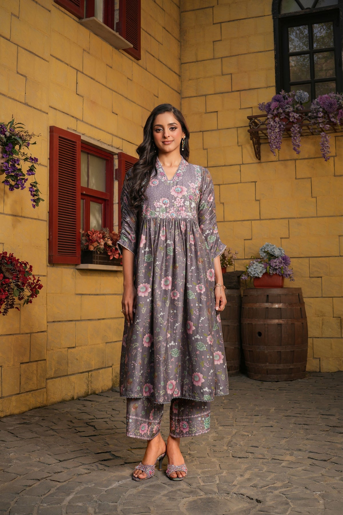 Mughal Frockstyle in Purple
