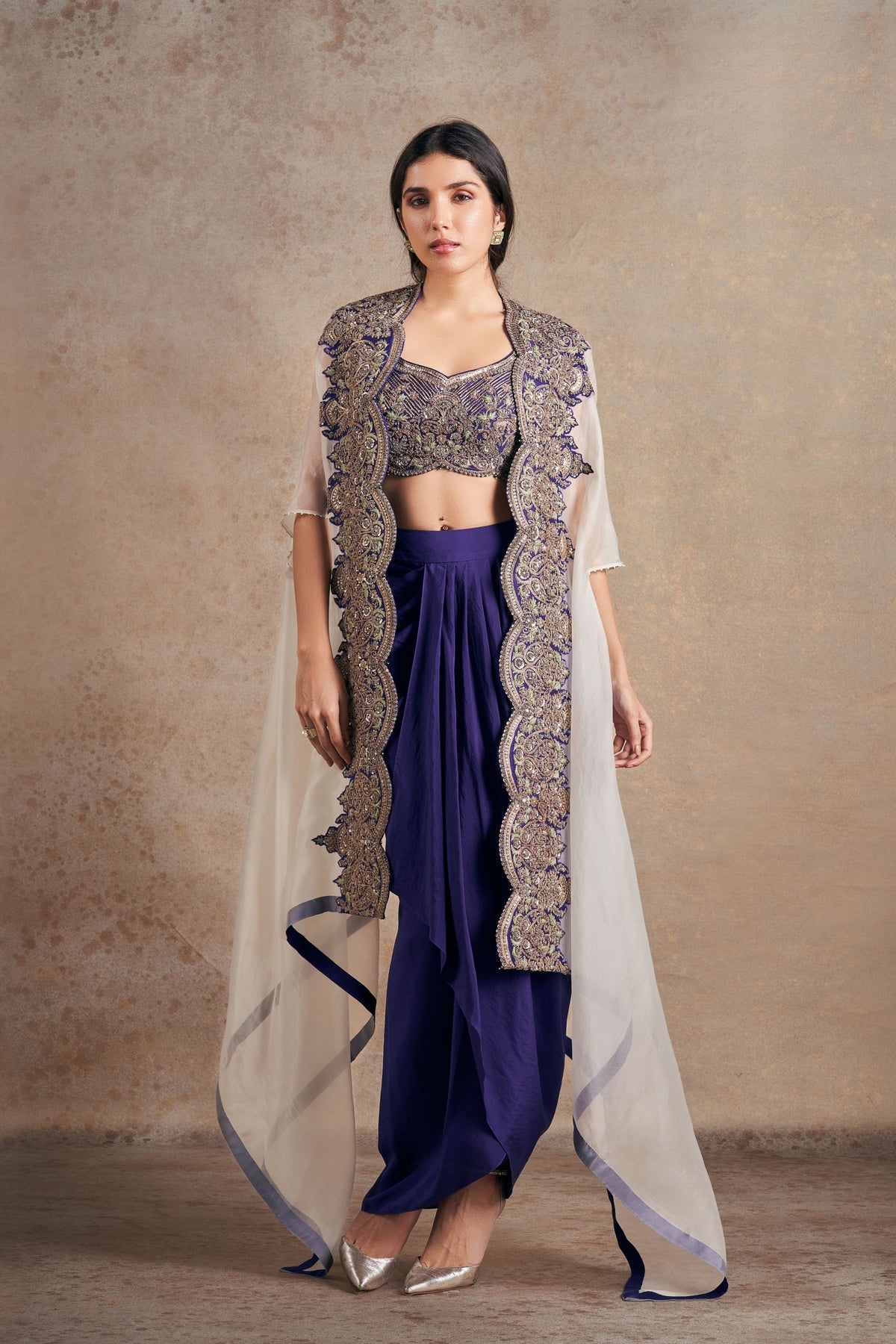 Prestigious Royal Purple Cape Set.