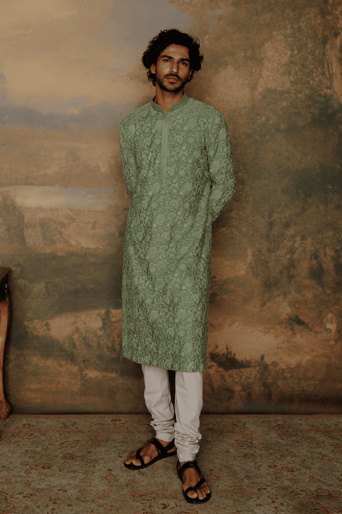 Green Kurta Set