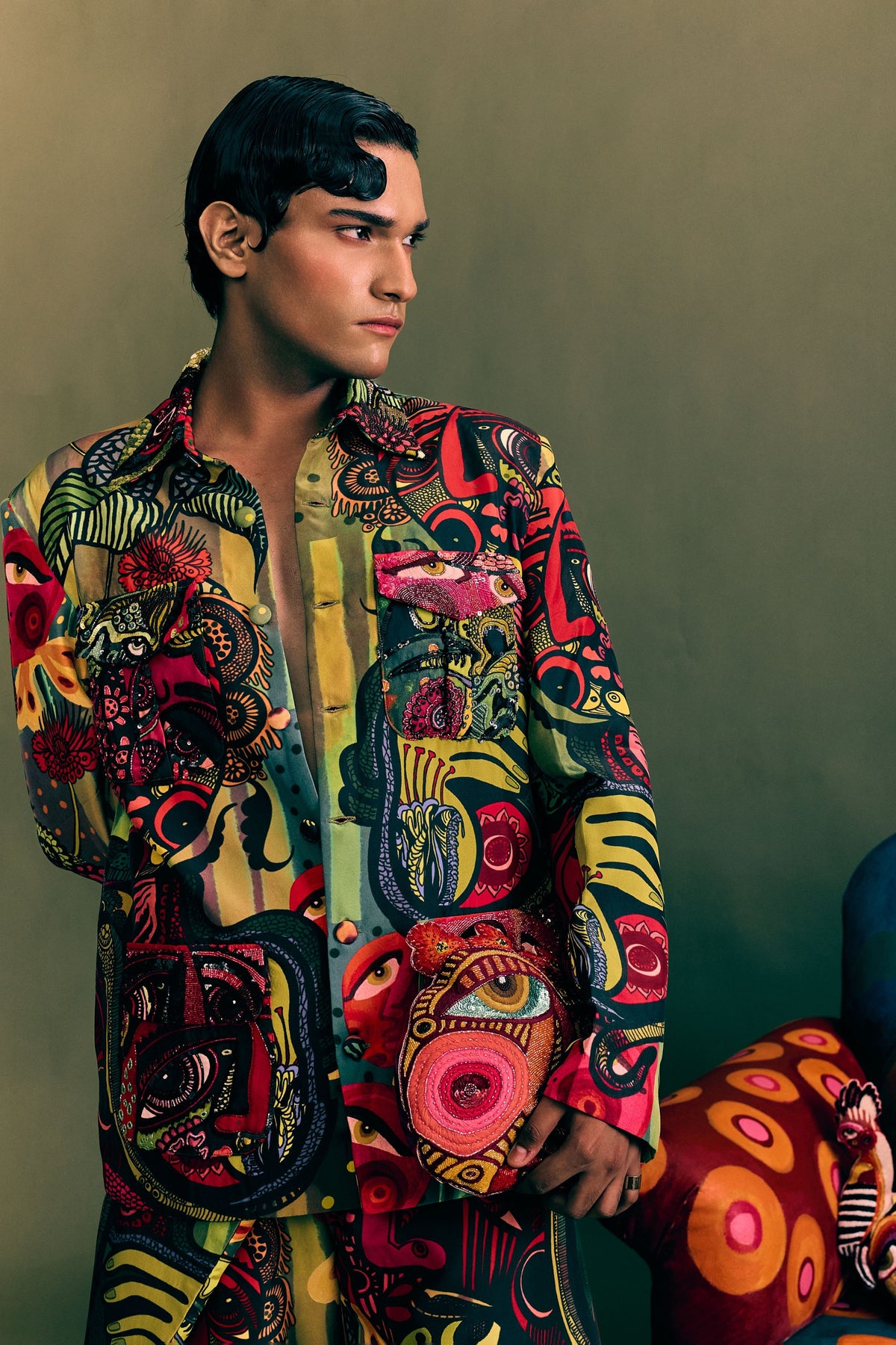 Junnon Butterfly Printed Shirt