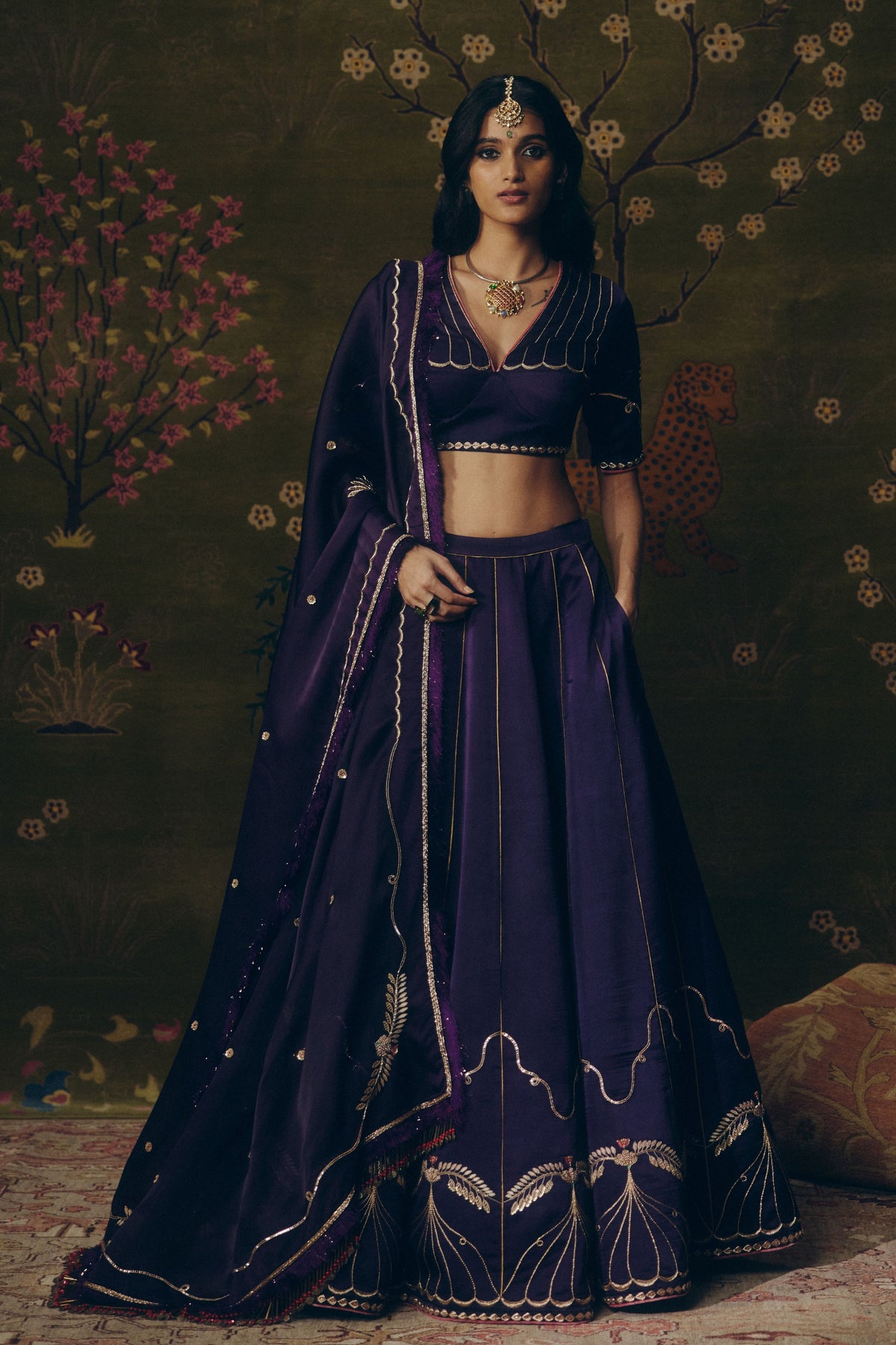 Carnegie Night Lehenga Set