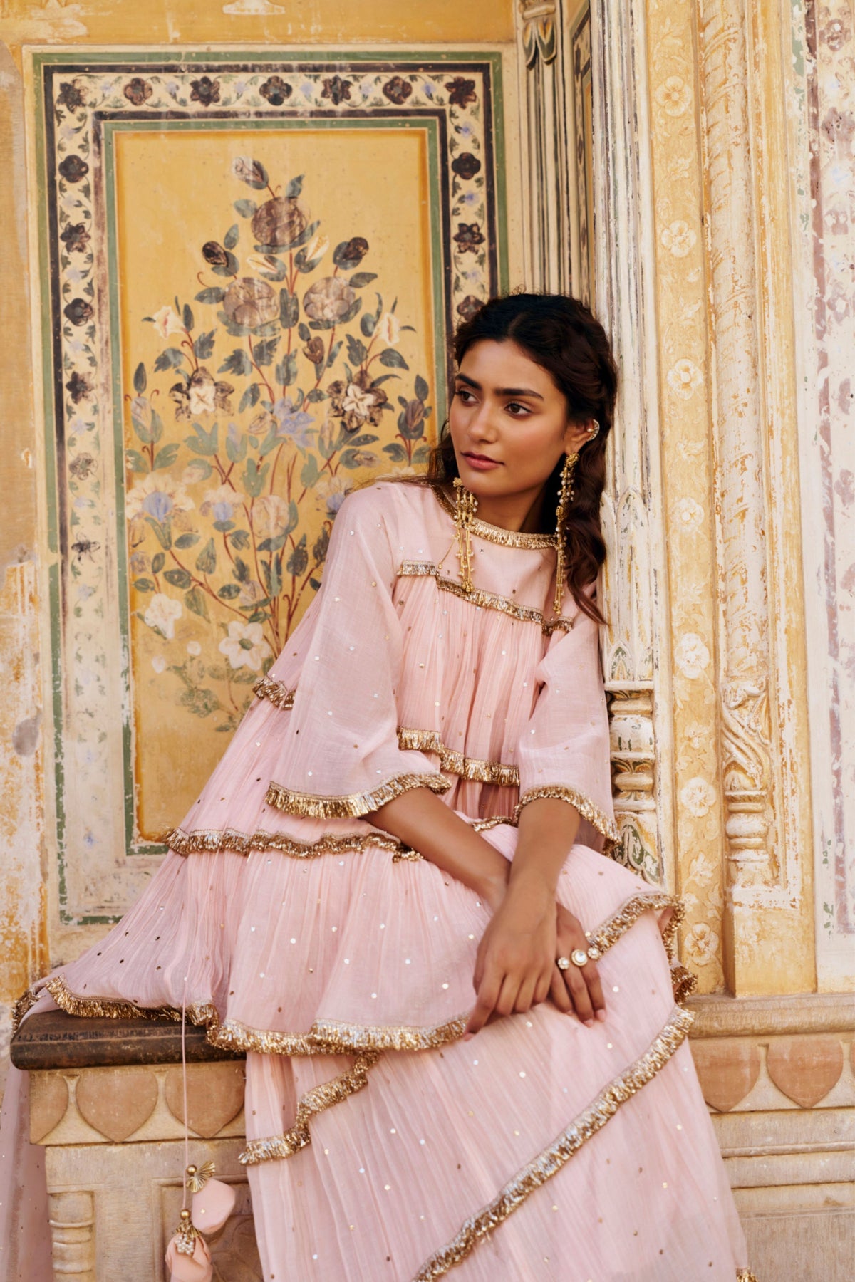 Vintage Blush Sharara Set