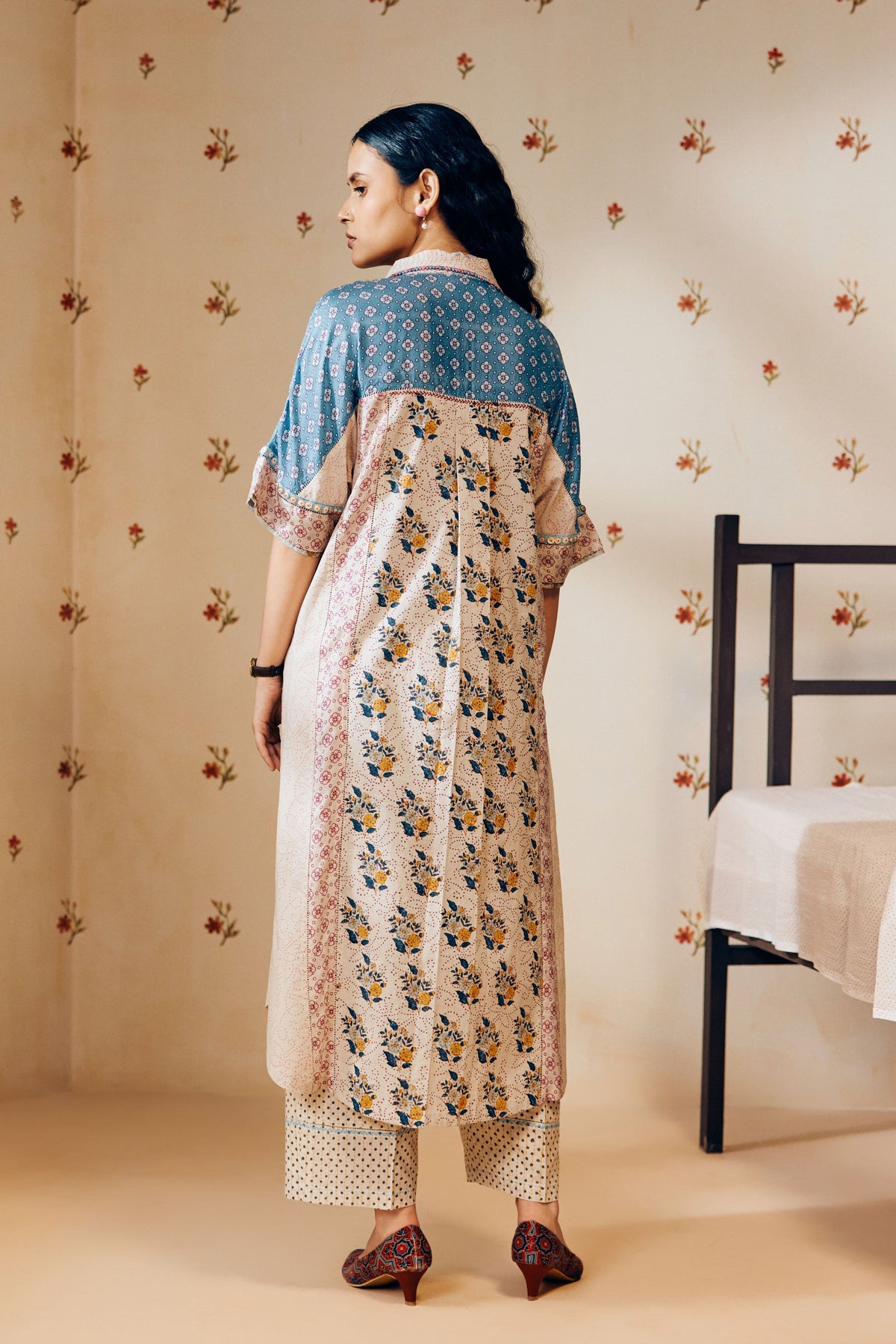Shirt Collar Kurta Set
