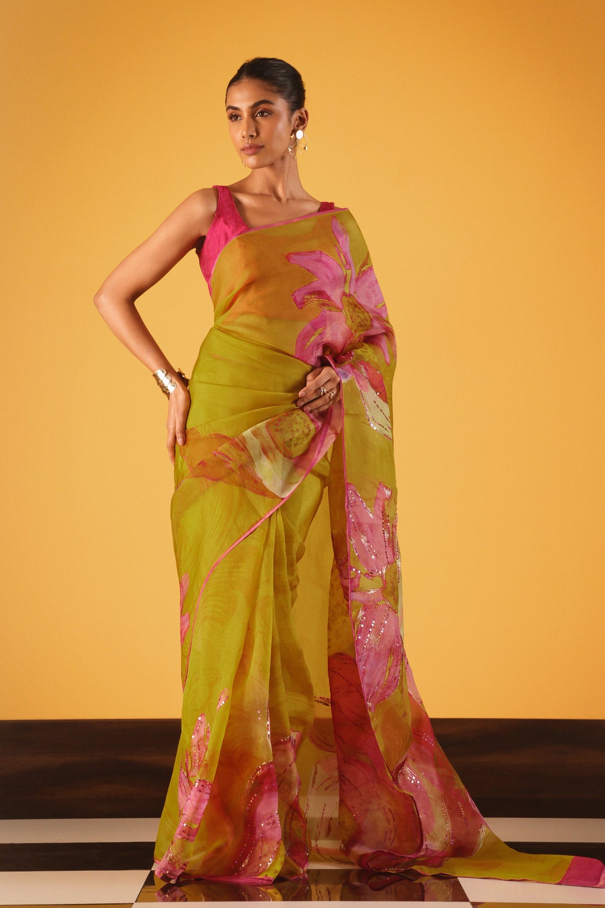 Water Lilies Saree