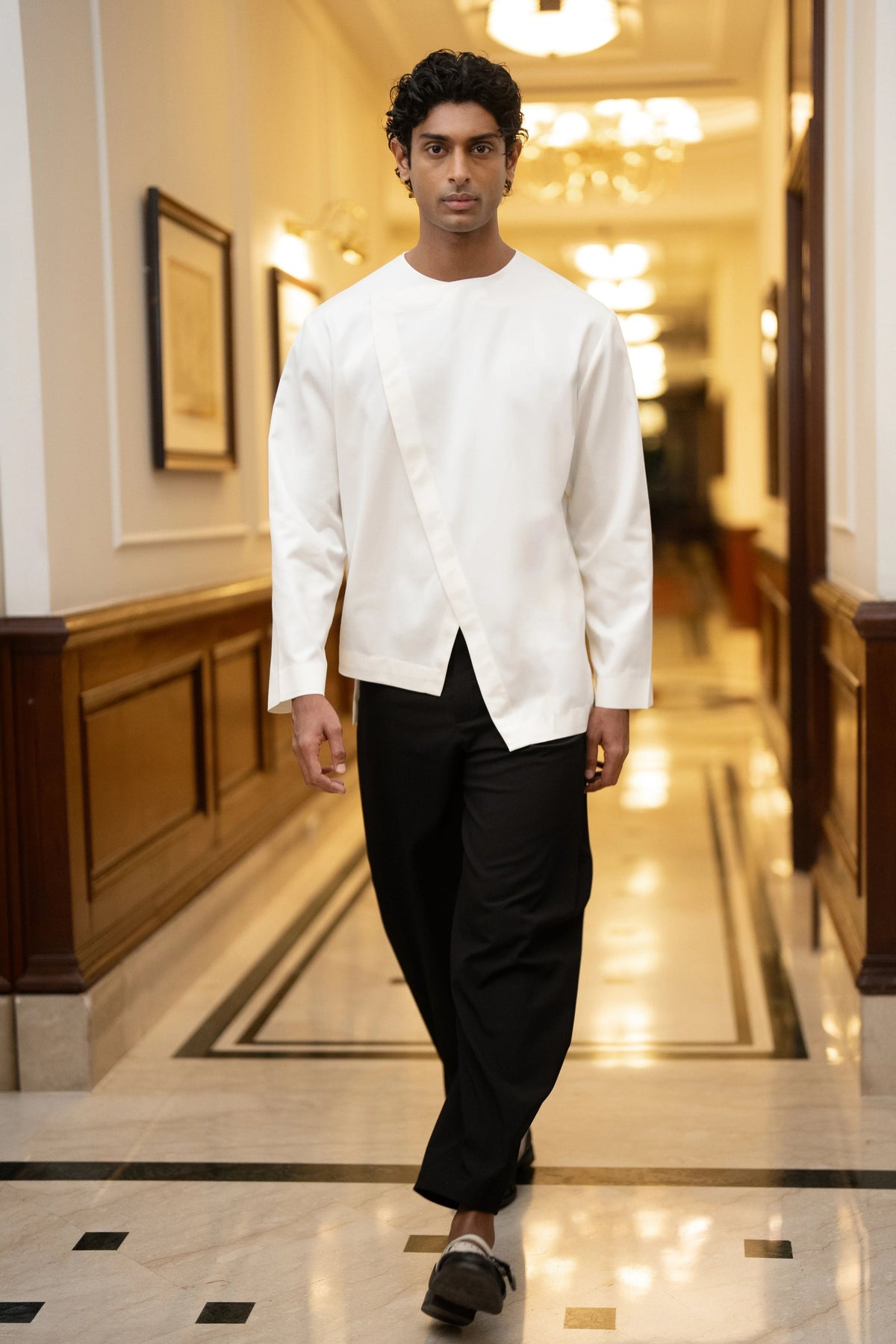Overlap Shirt & Barrel Pants
