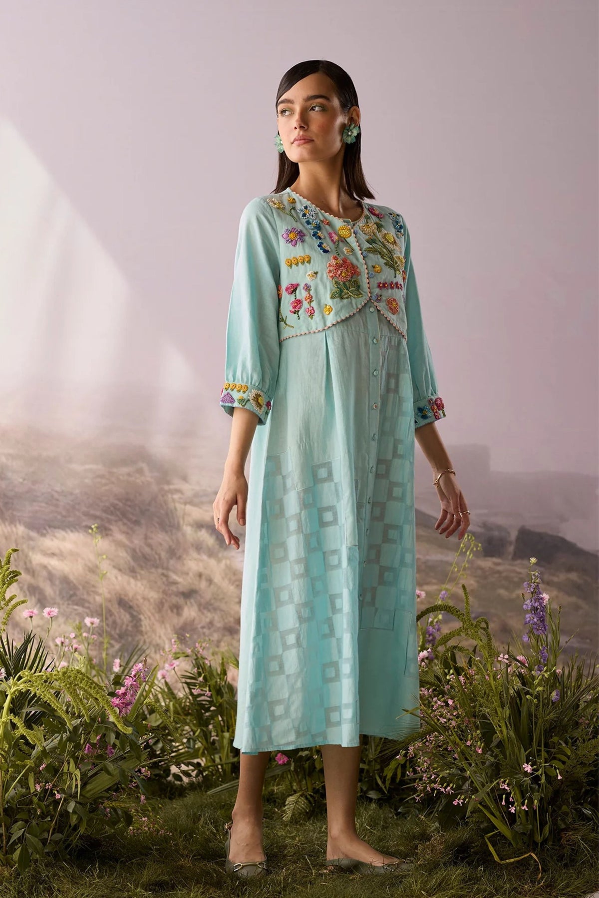 Azure Beaded Dress
