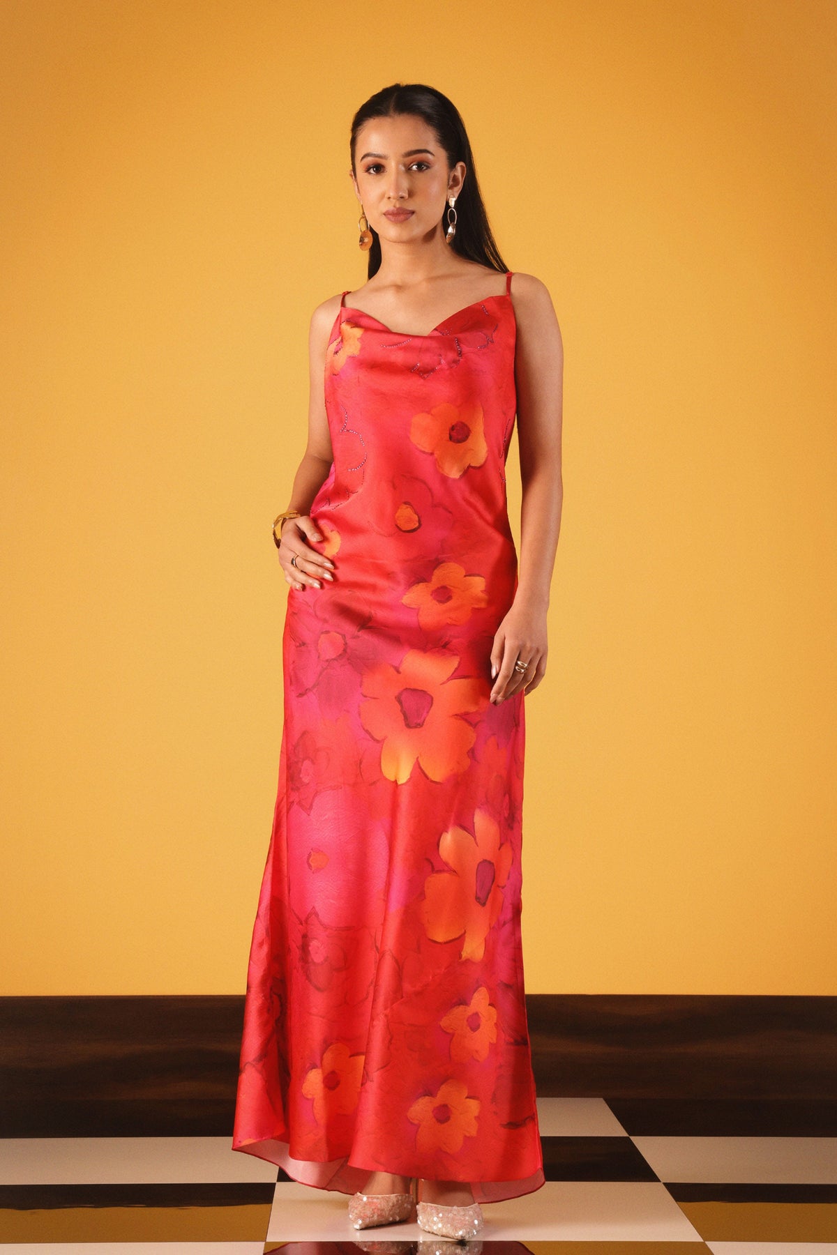 Scarlet Petals Dress