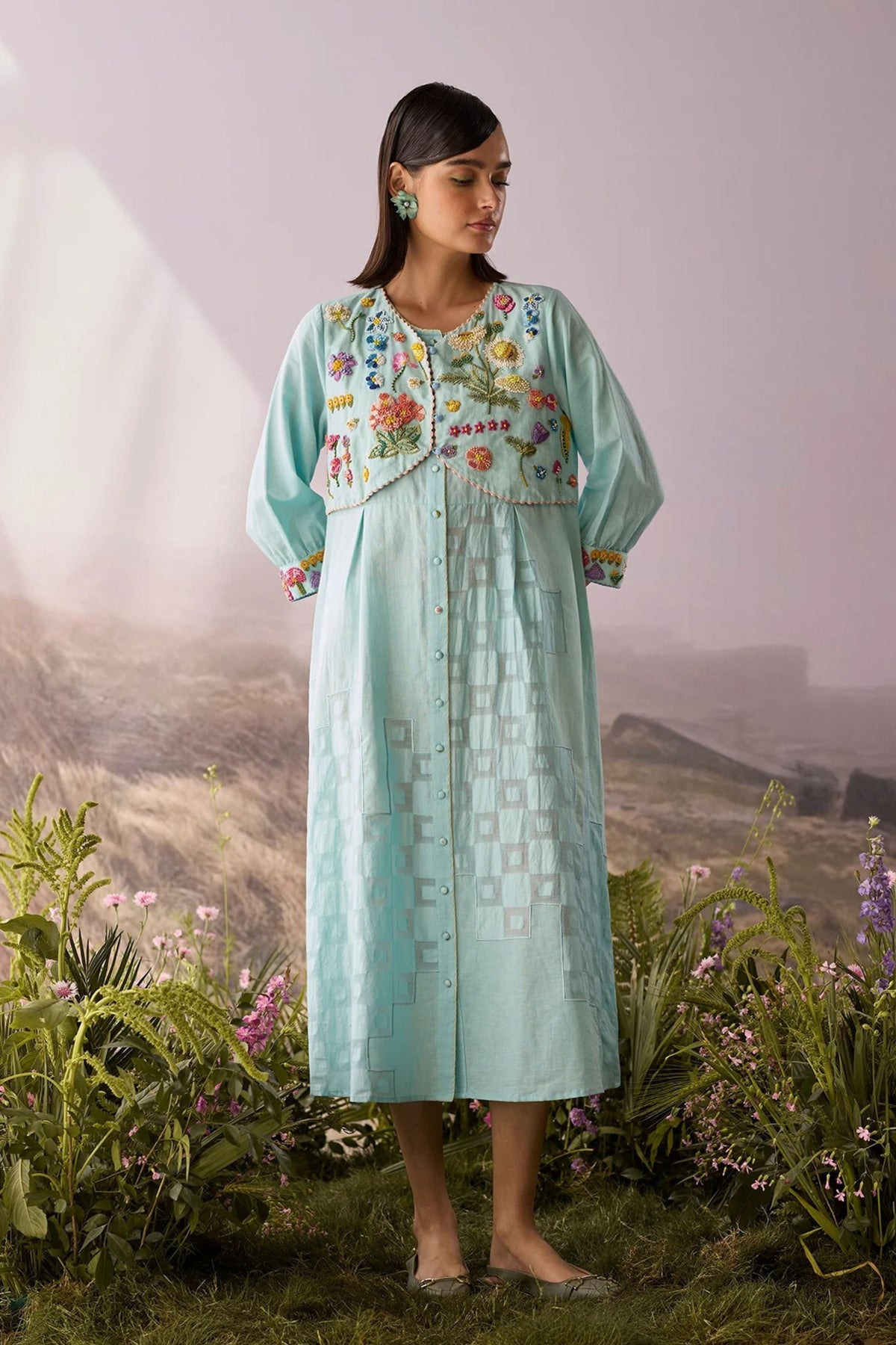 Azure Beaded Dress