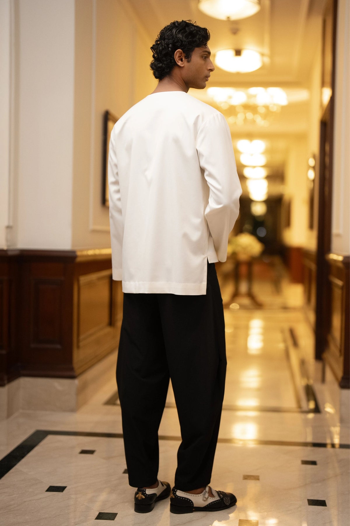 Overlap Shirt & Barrel Pants