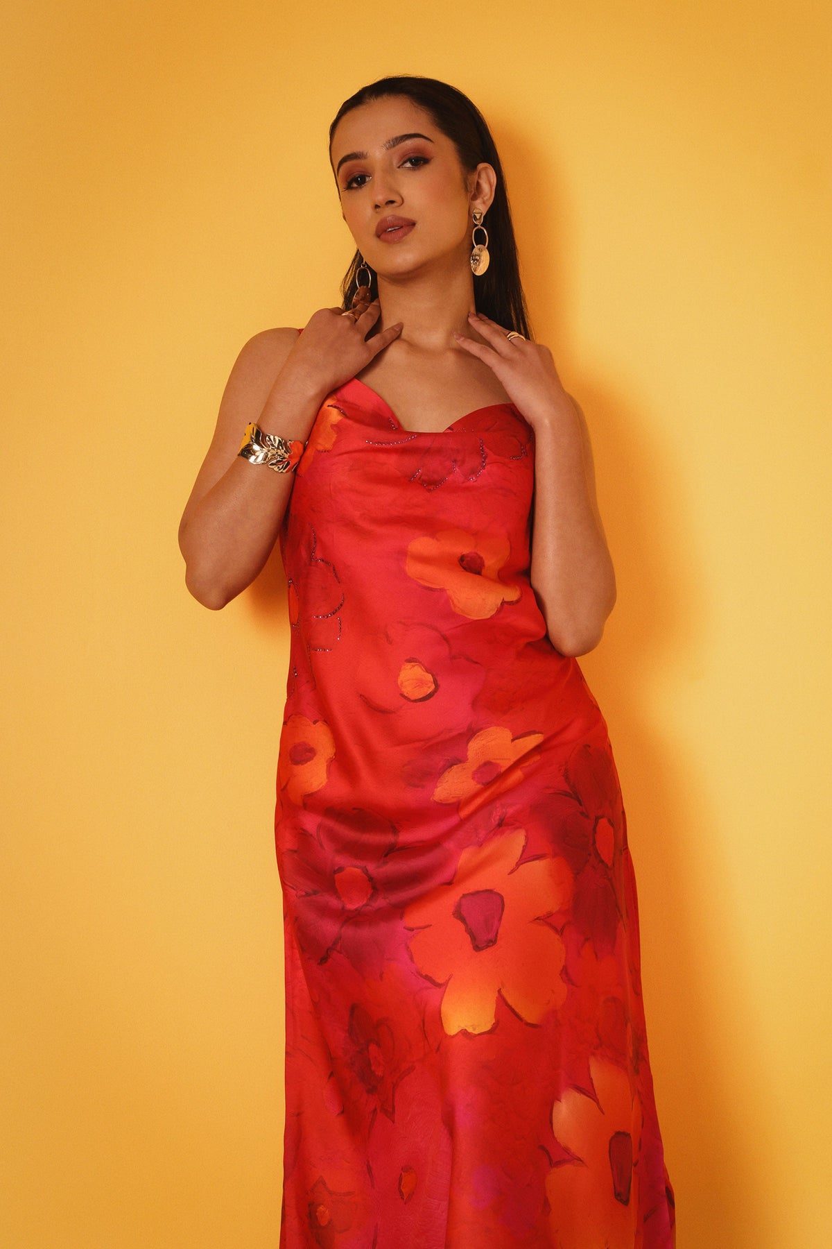 Scarlet Petals Dress