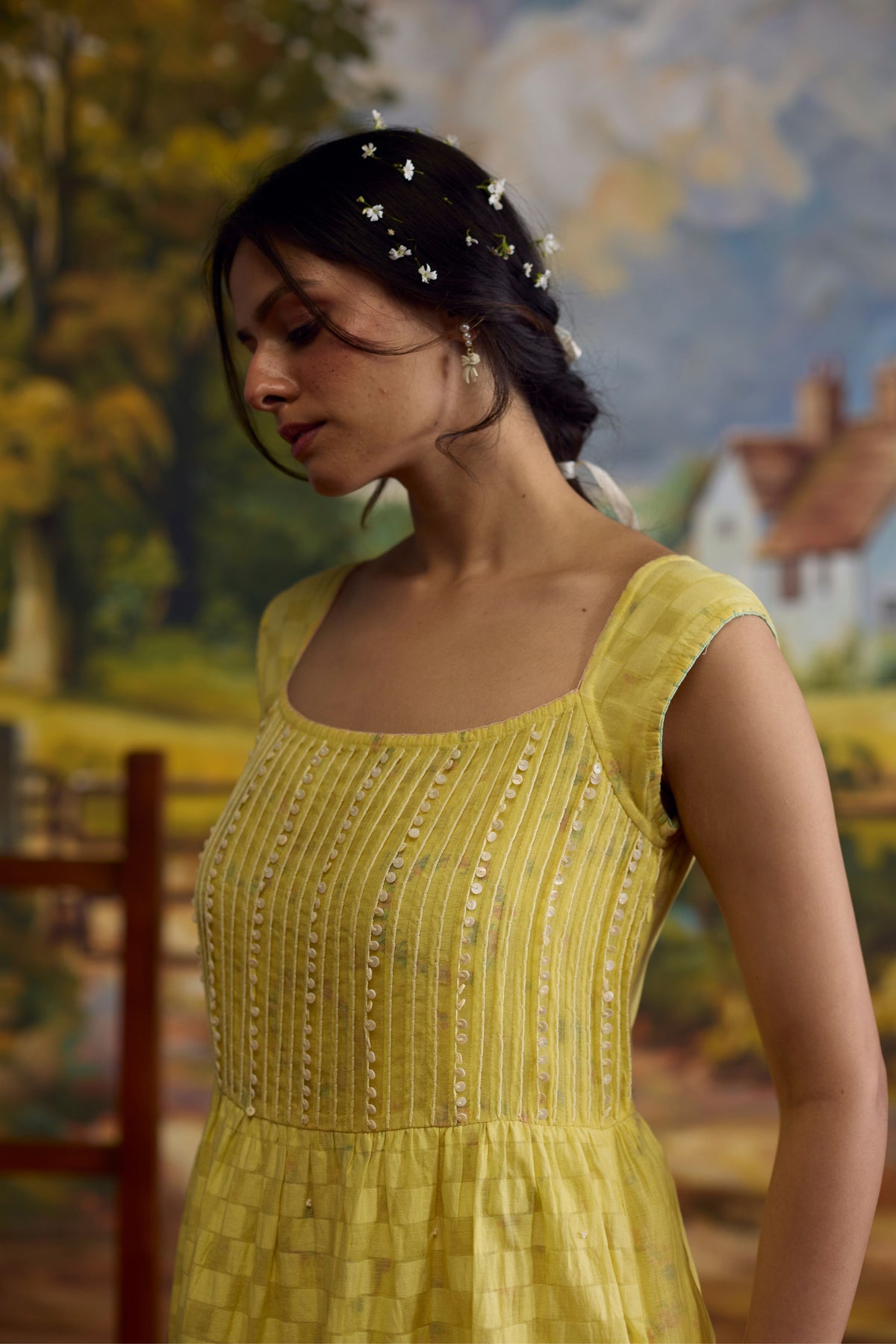 Sunray Checkered Dress