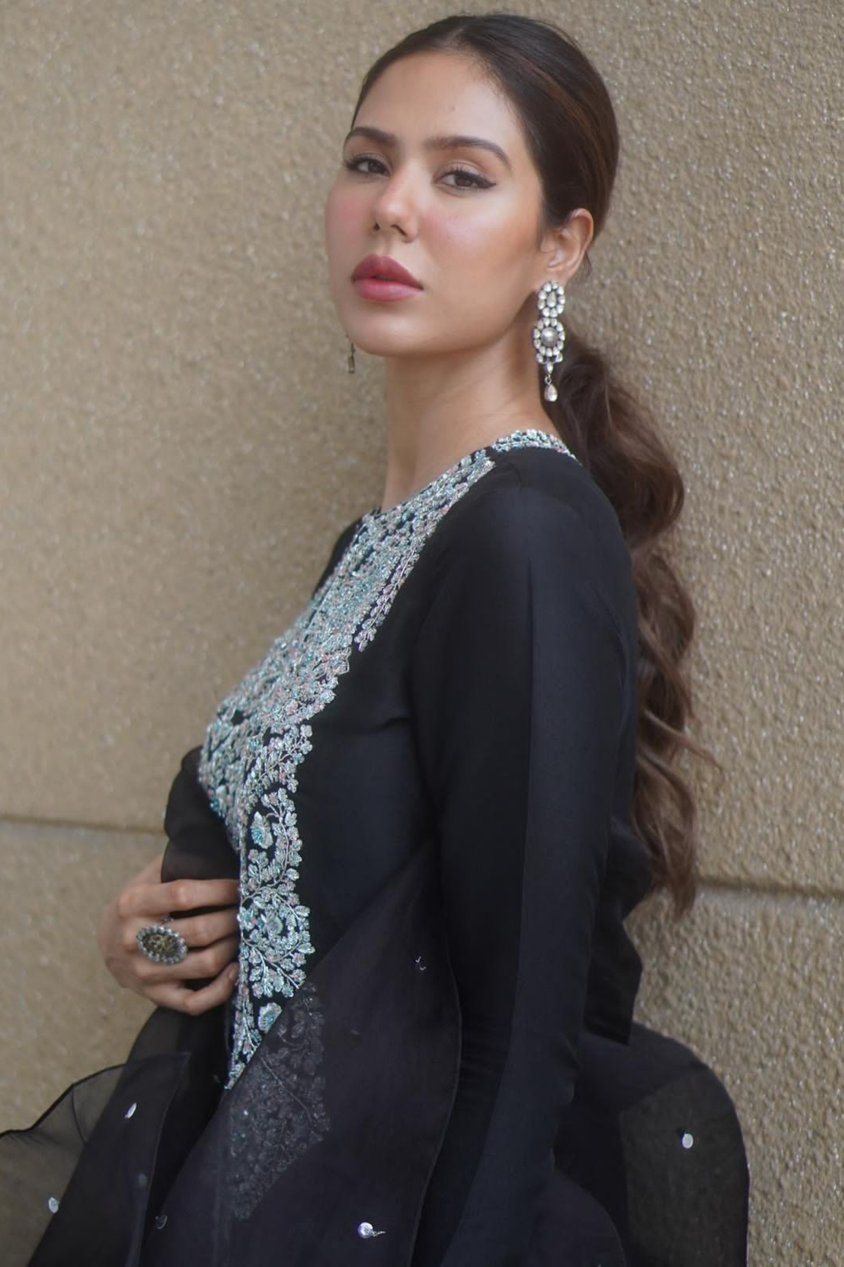 Sonam Bajwa in Earrings