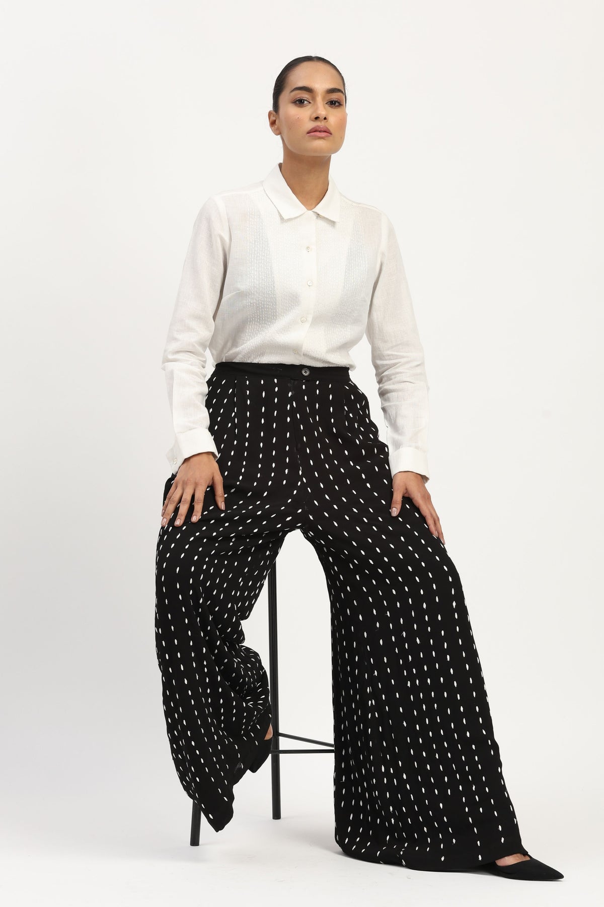 Stab Stitch Front Shirt
