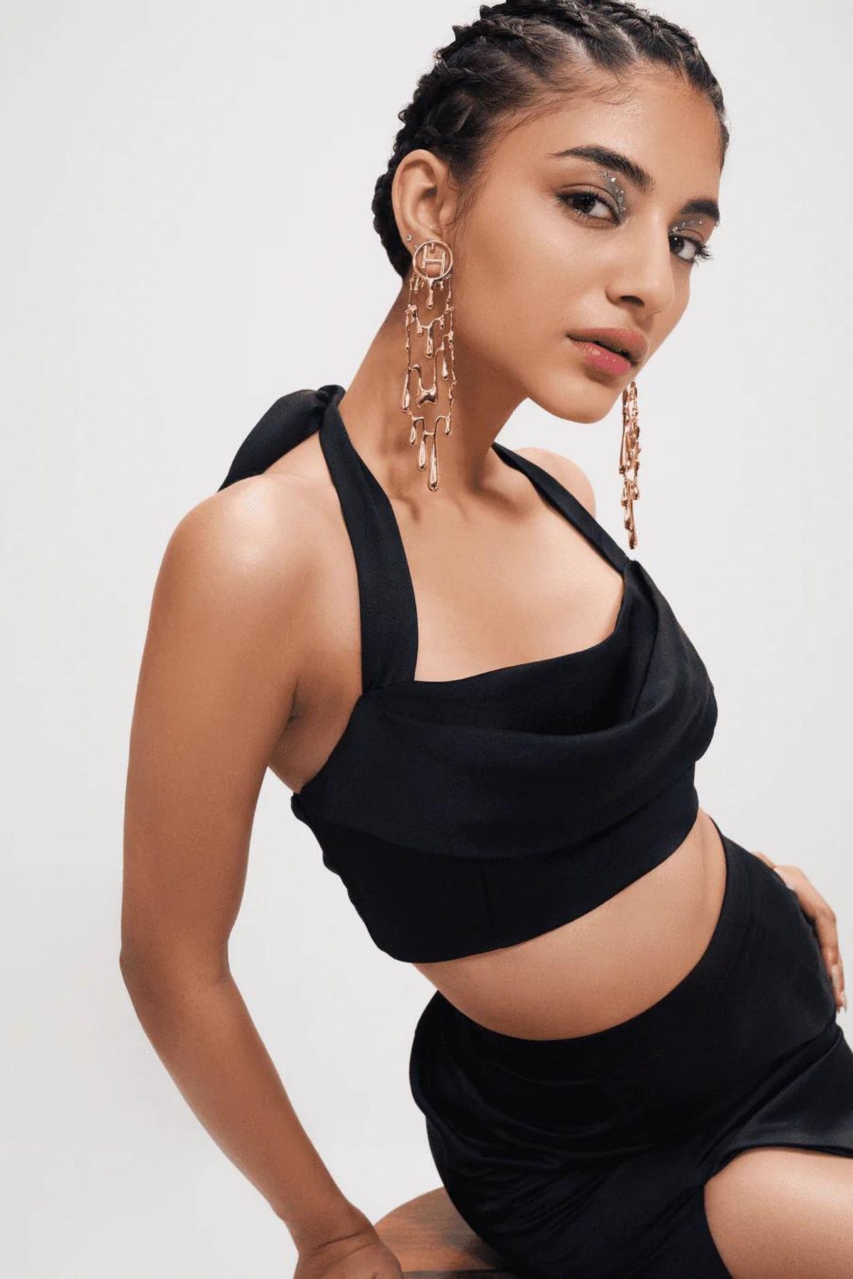 Free Fall Earrings in Gold