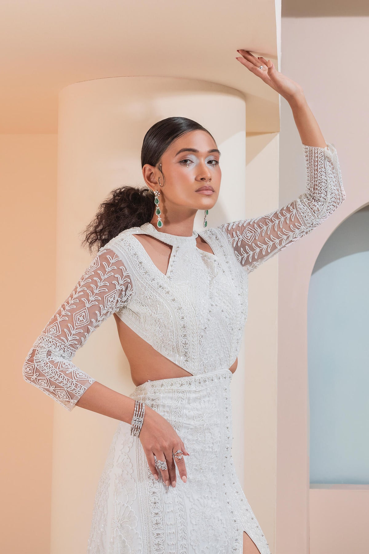 Ivory Beaded Gown