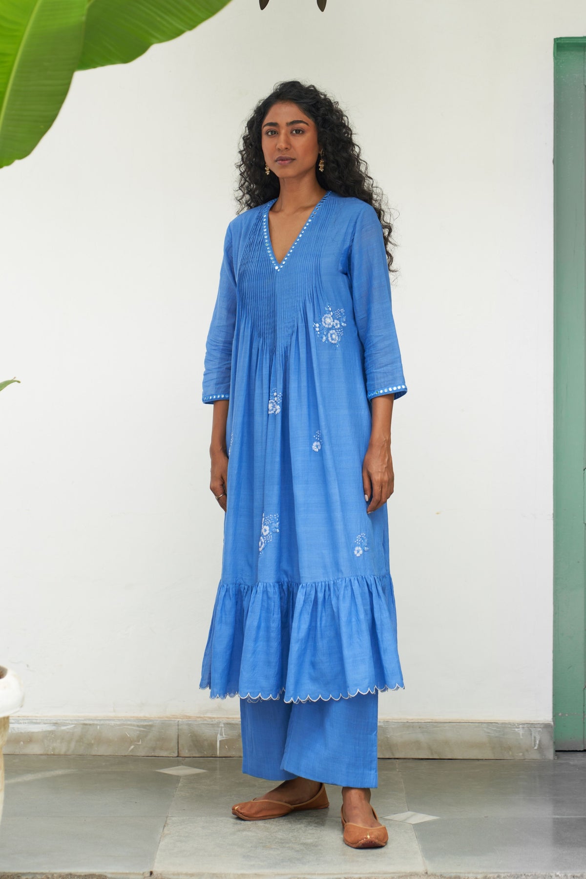Asmani Champa Sitara Kurta Set